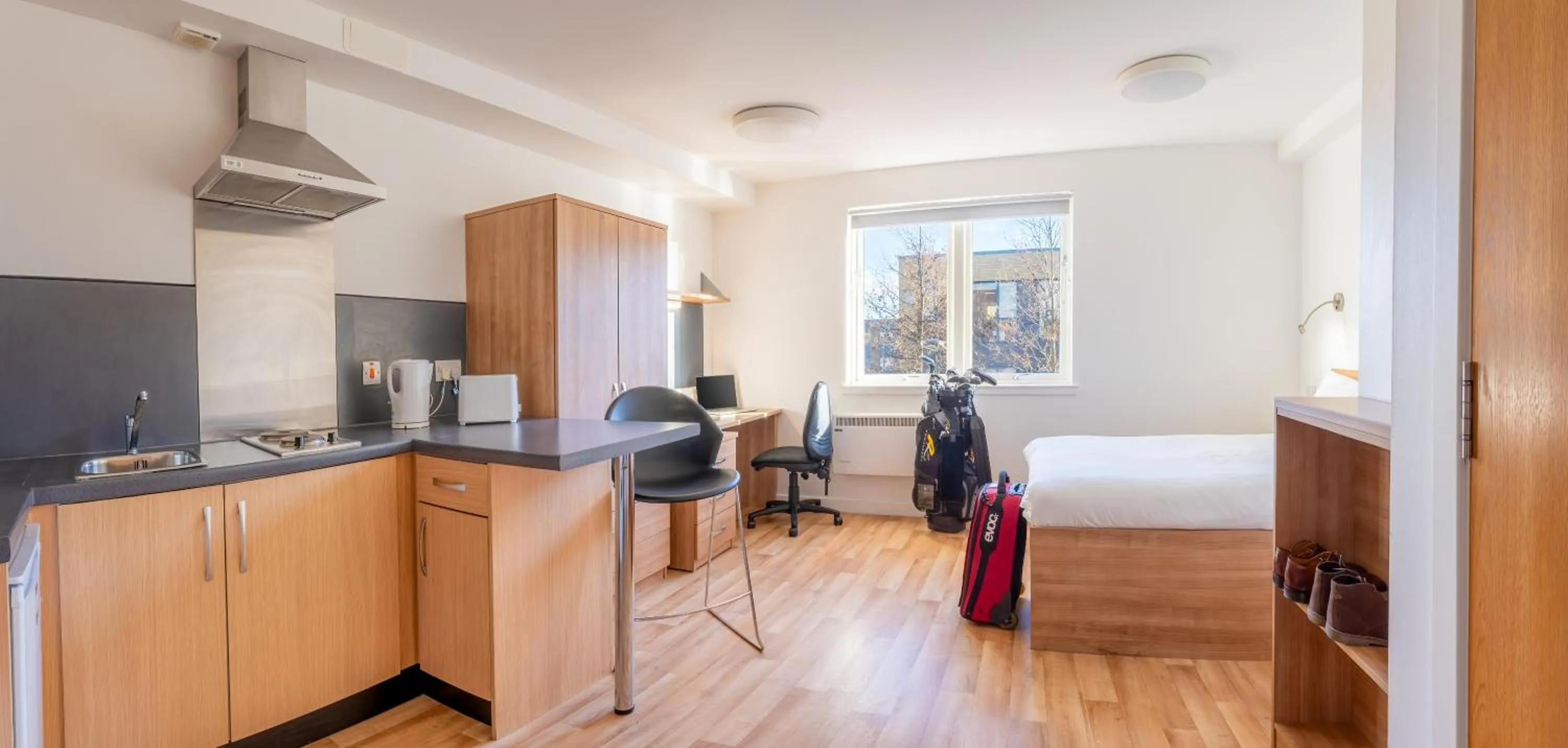 Photo of the whole room, Bed in UHI Fort William - Campus Accommodation