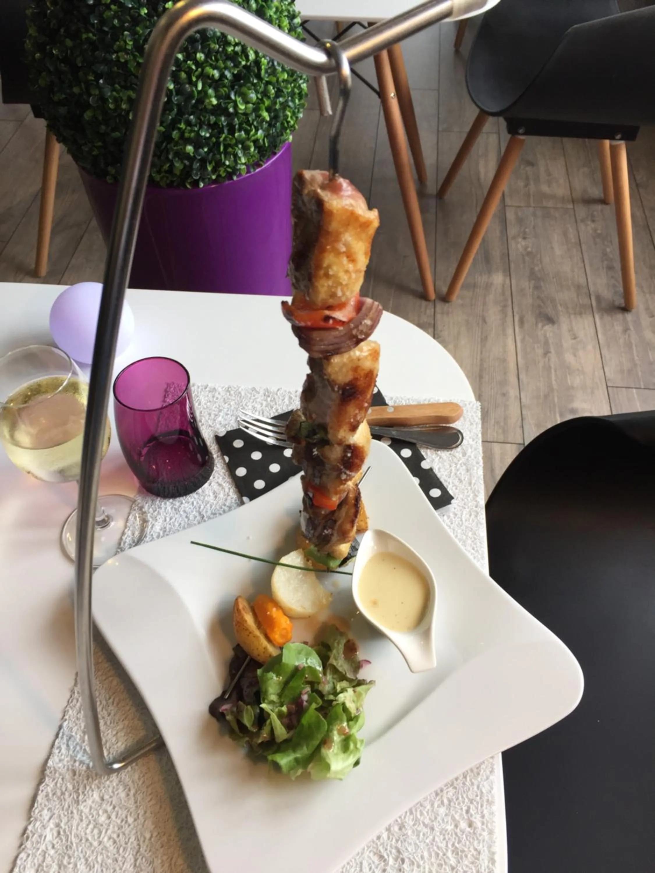 Food close-up in Hotel Restaurant Baryton