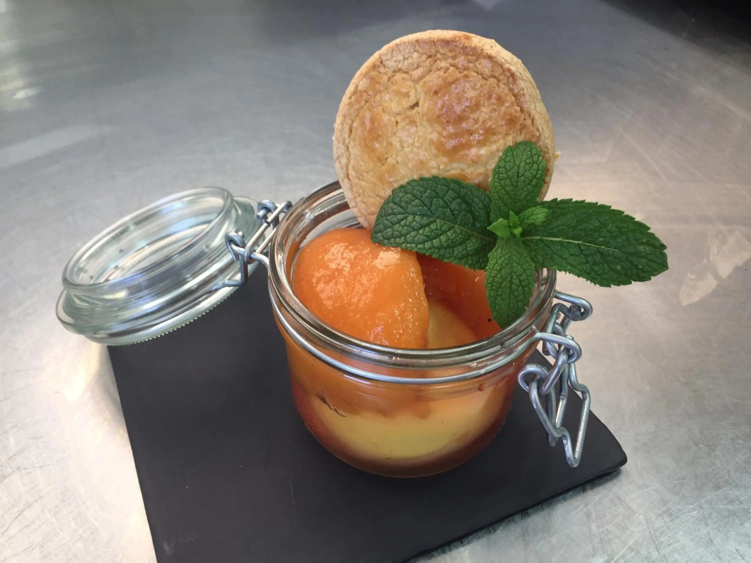 Food close-up in Hotel Restaurant Baryton