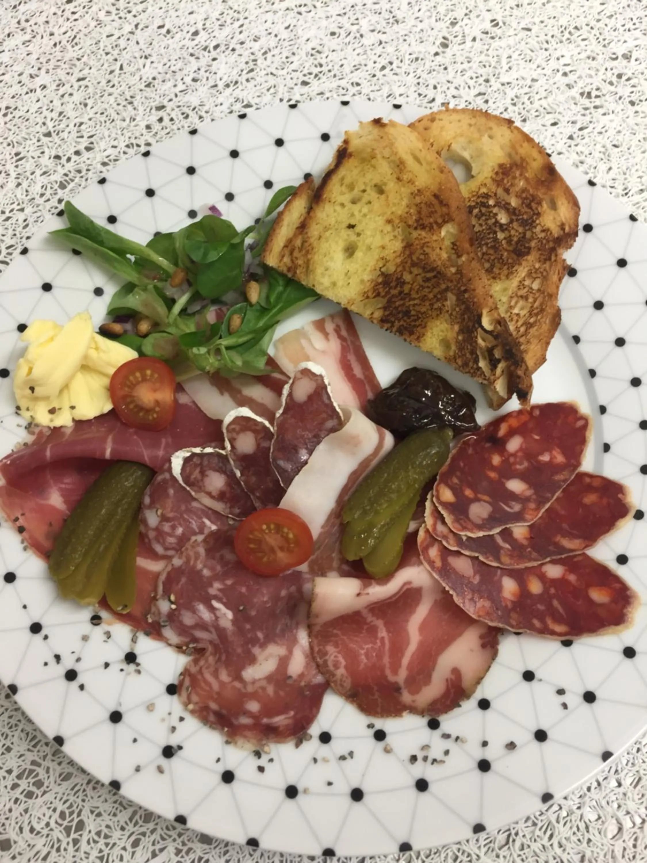 Food close-up in Hotel Restaurant Baryton