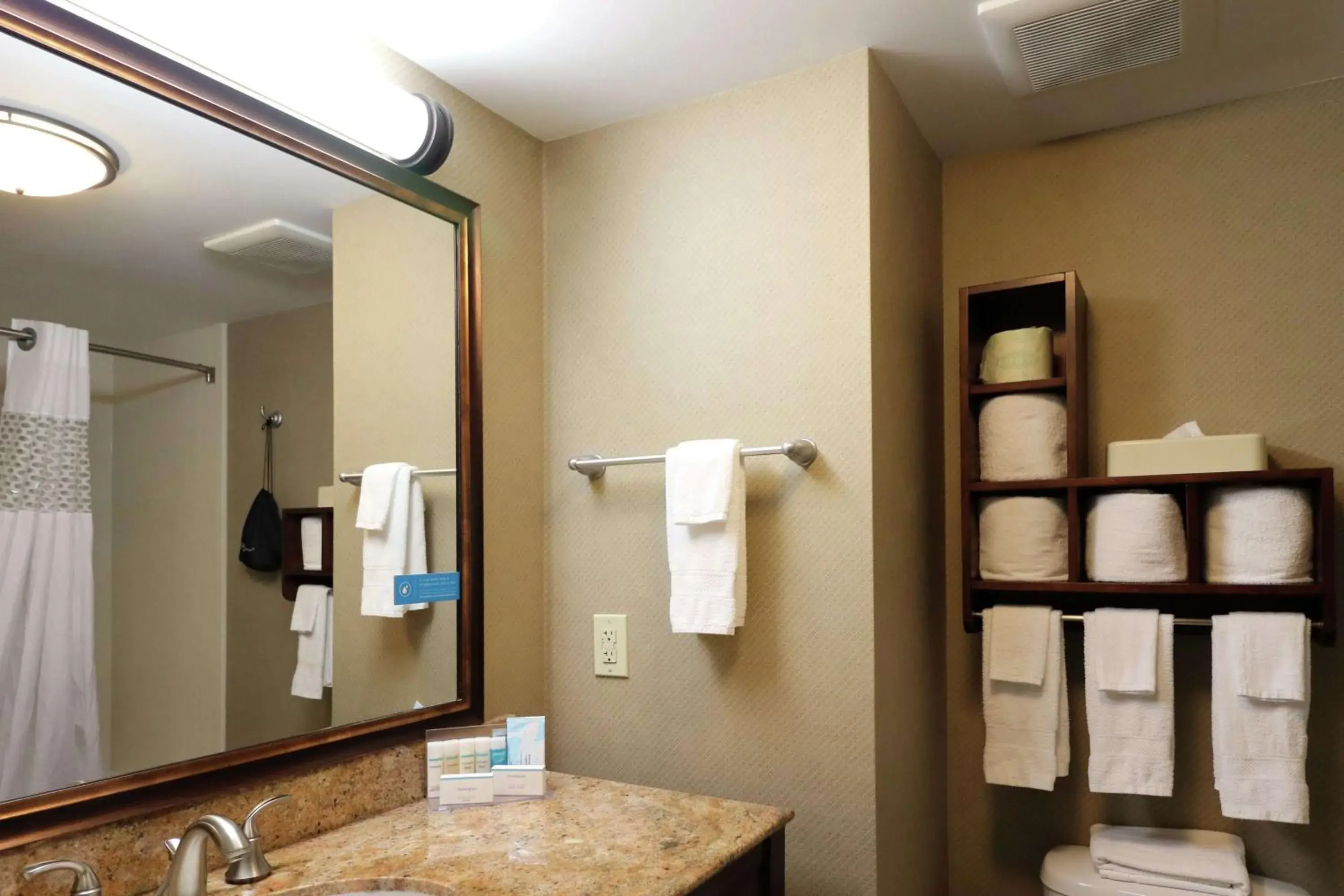 Bathroom in Hampton Inn Columbus-South Bathroom in Hampton Inn Columbus-South