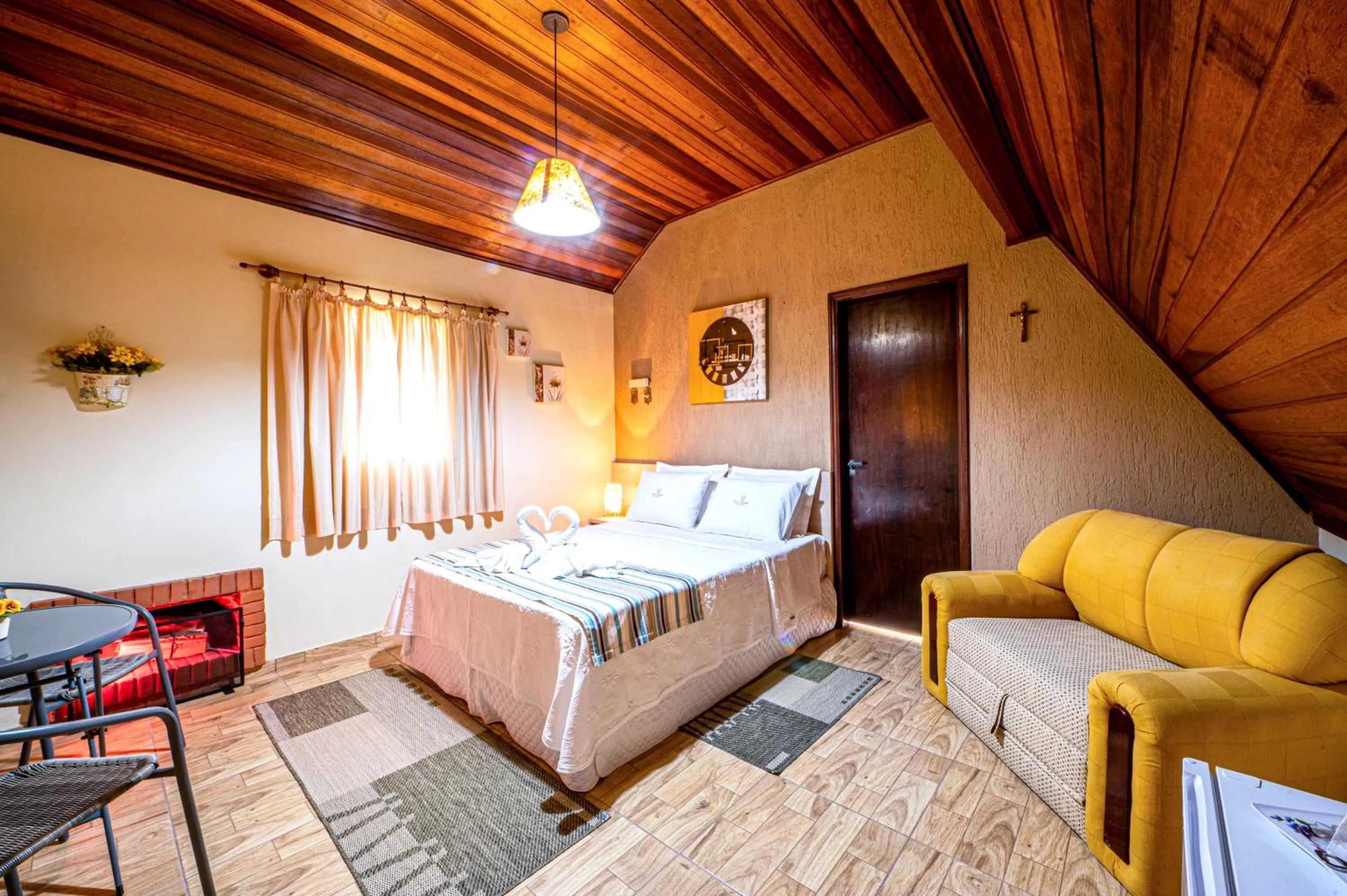 Bed in Pousada Villa Da Montanha