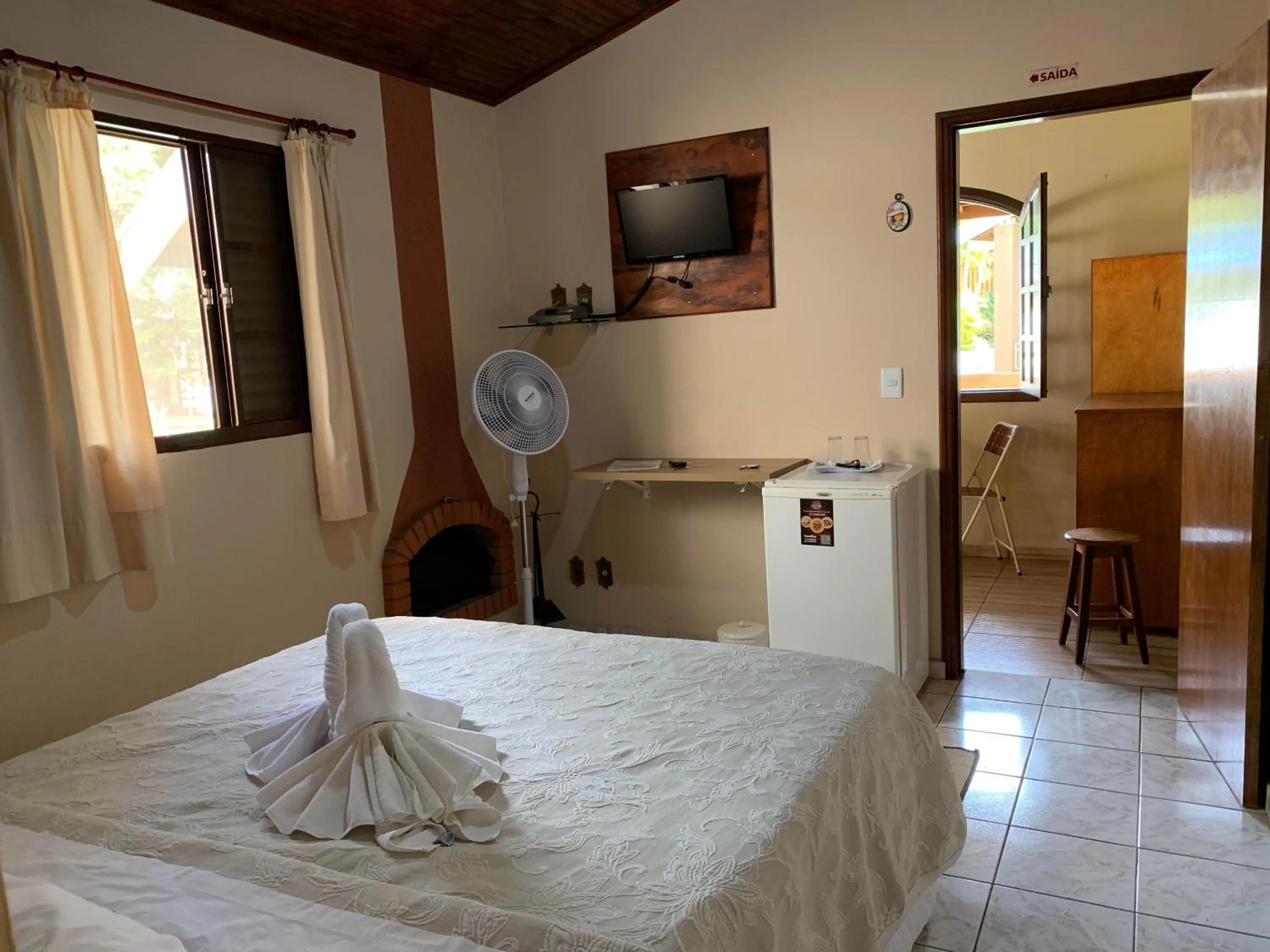 Bed in Pousada Villa Da Montanha