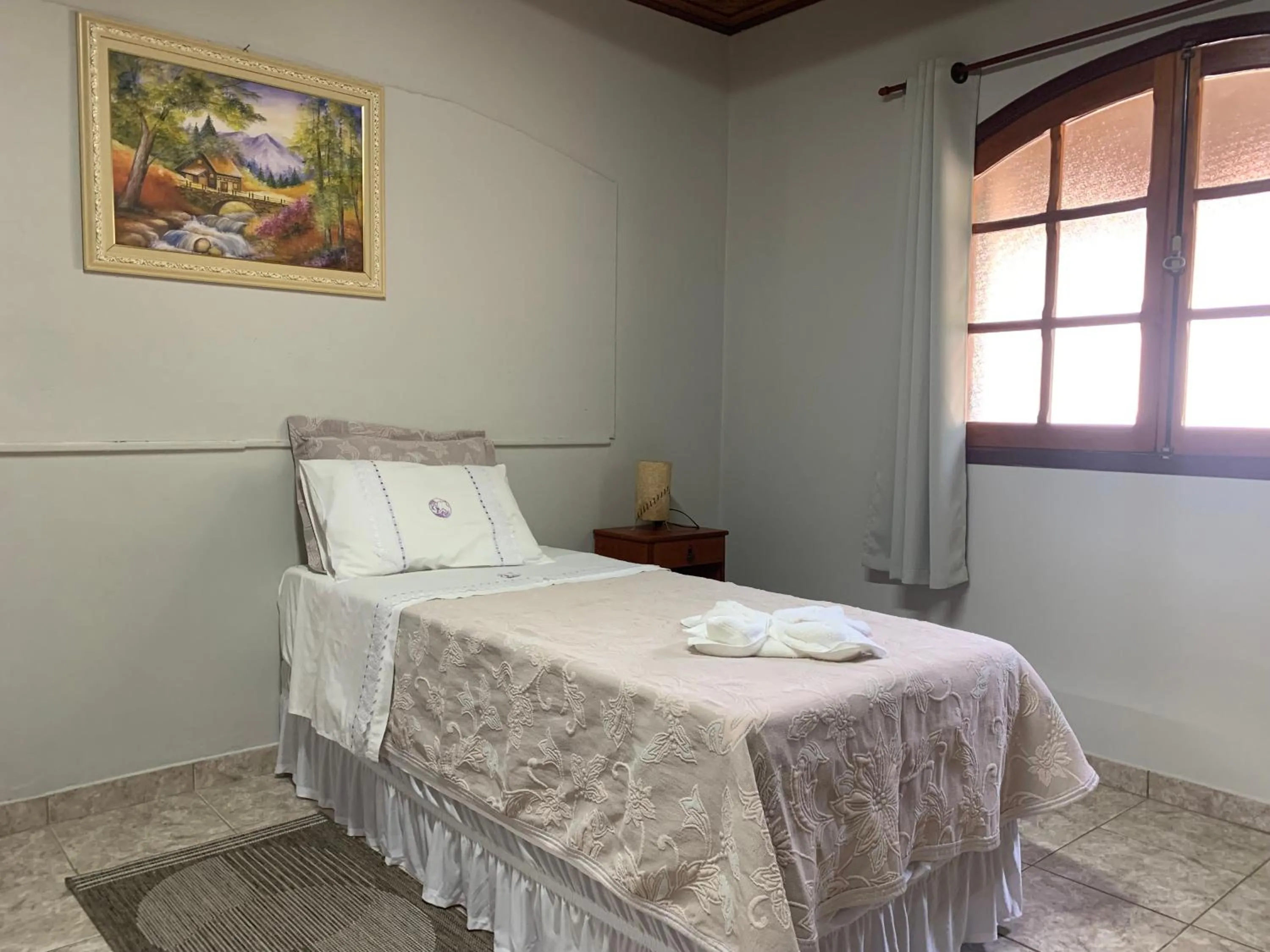 Bed in Pousada Villa Da Montanha