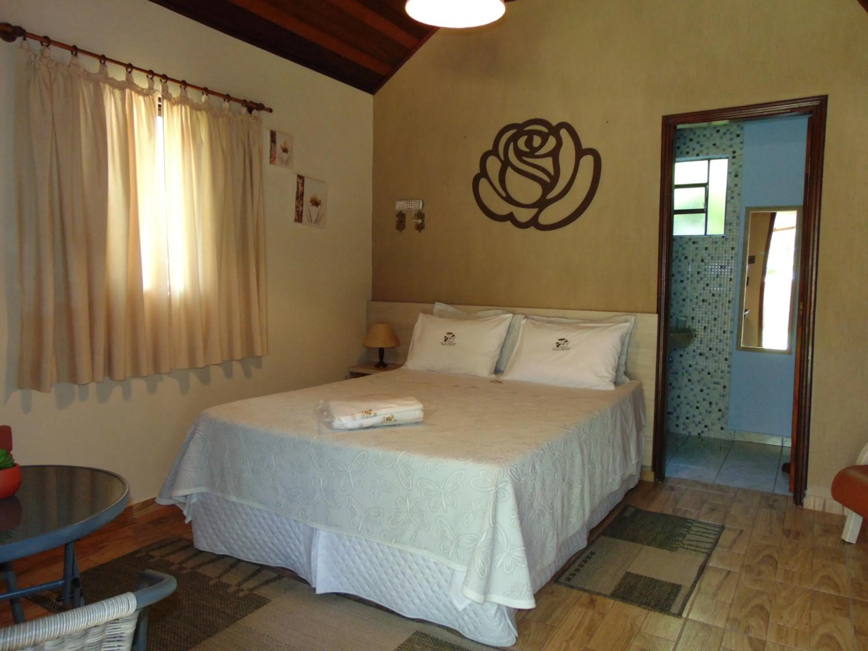 Bed in Pousada Villa Da Montanha