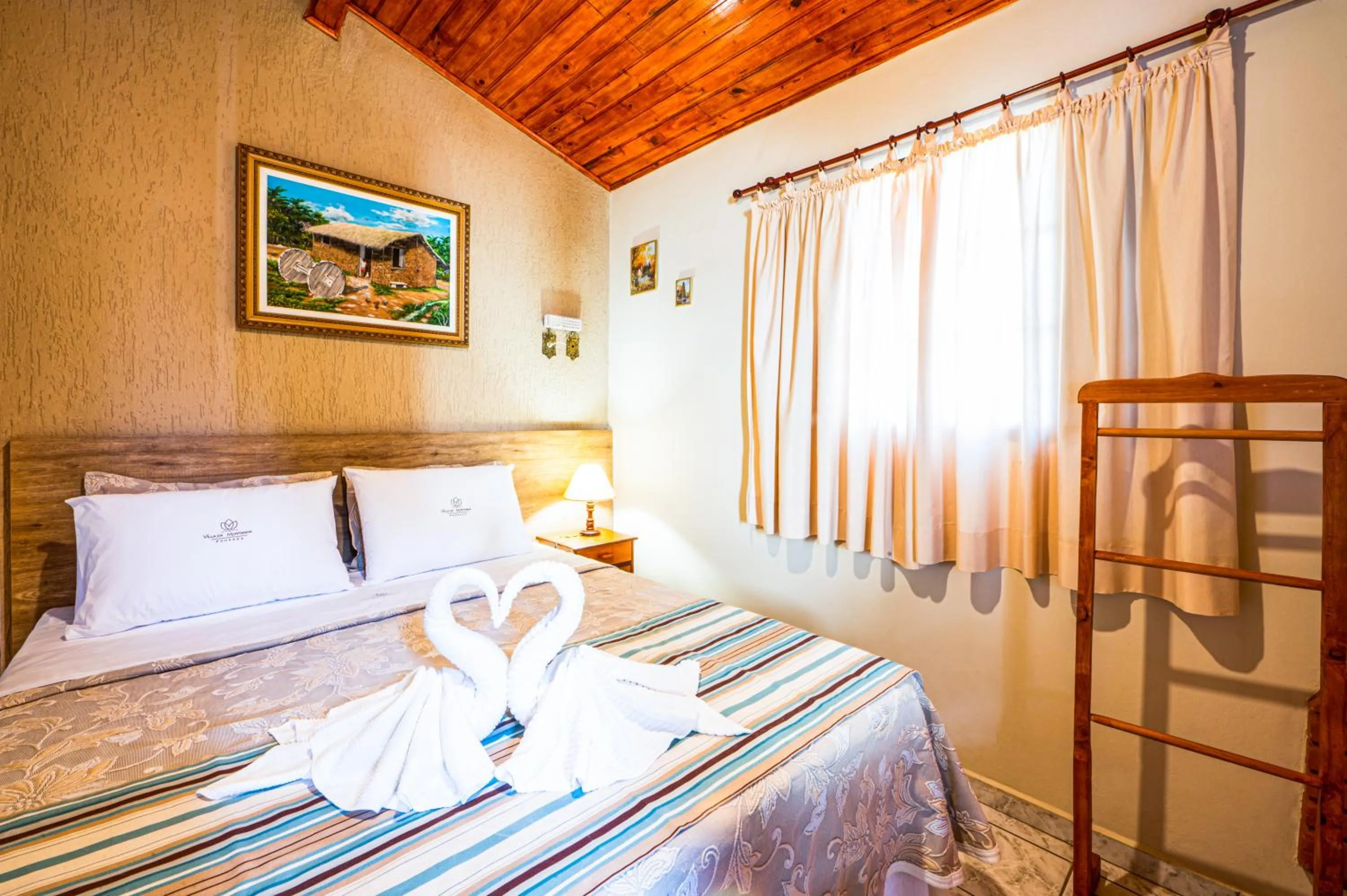 Bed in Pousada Villa Da Montanha