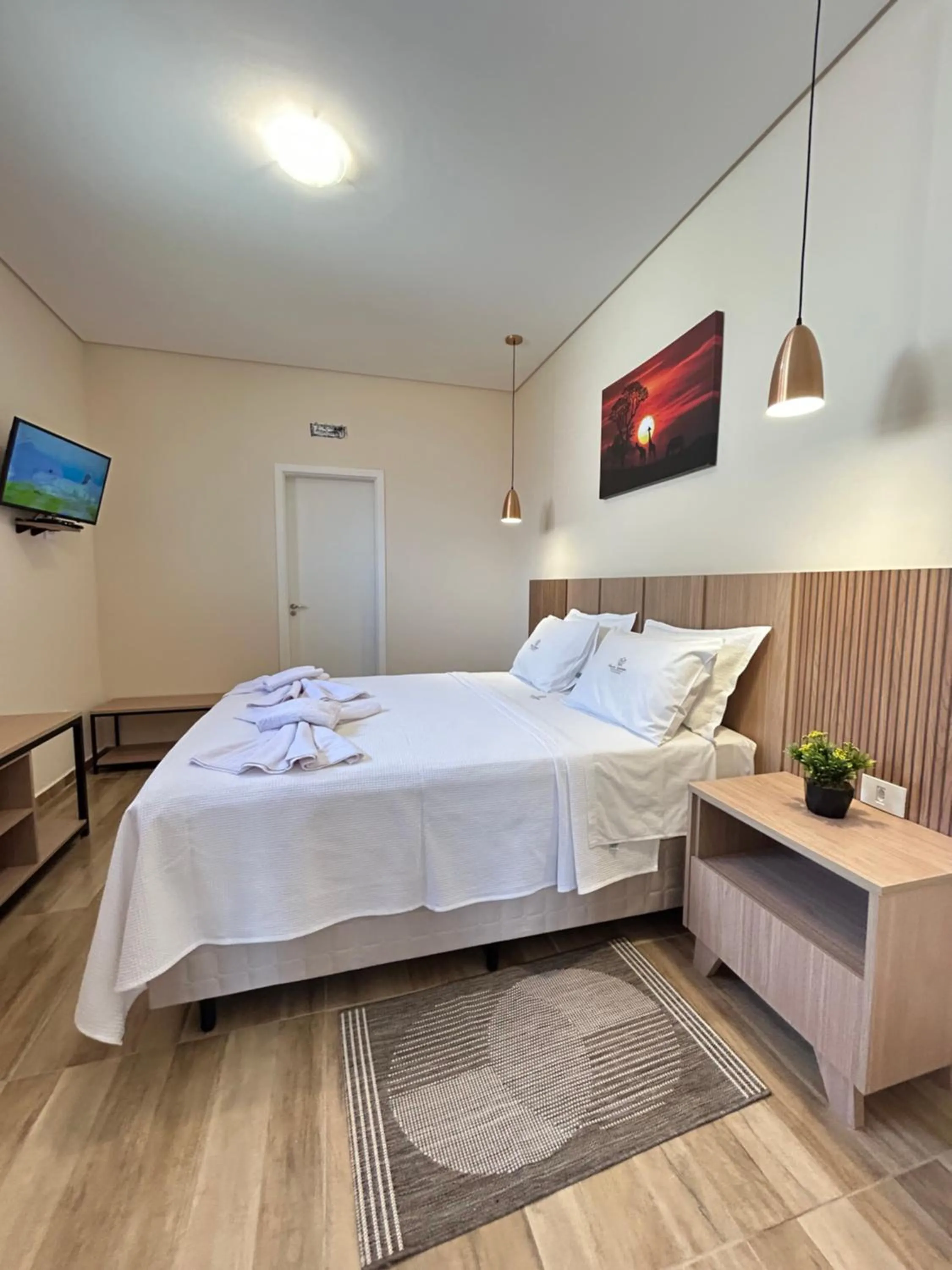 Bed in Pousada Villa Da Montanha