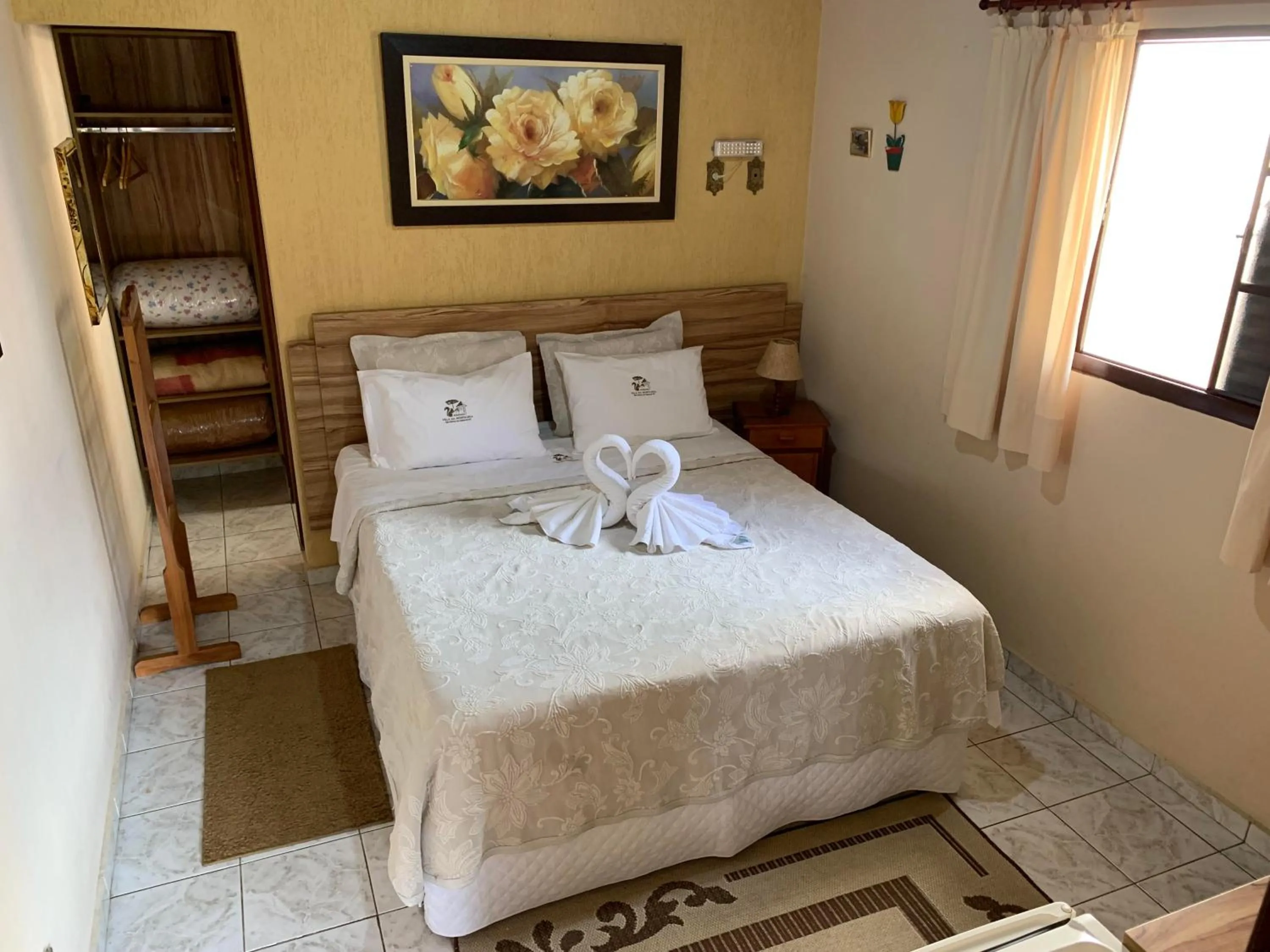 Bed in Pousada Villa Da Montanha