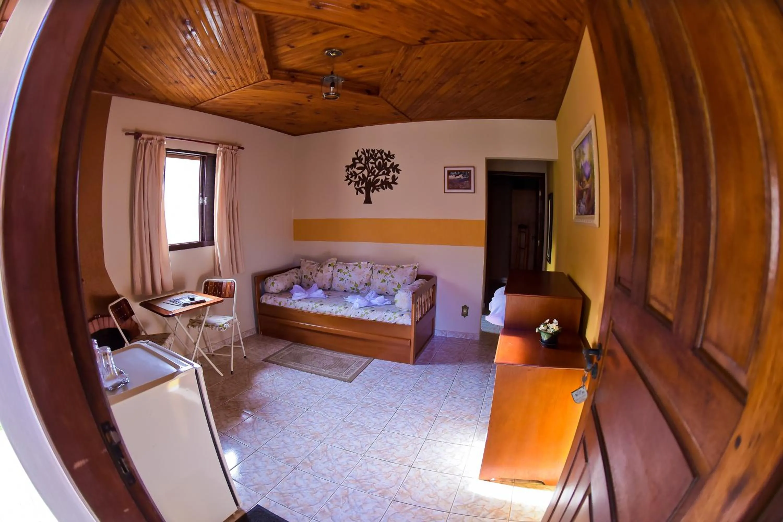 Bed in Pousada Villa Da Montanha