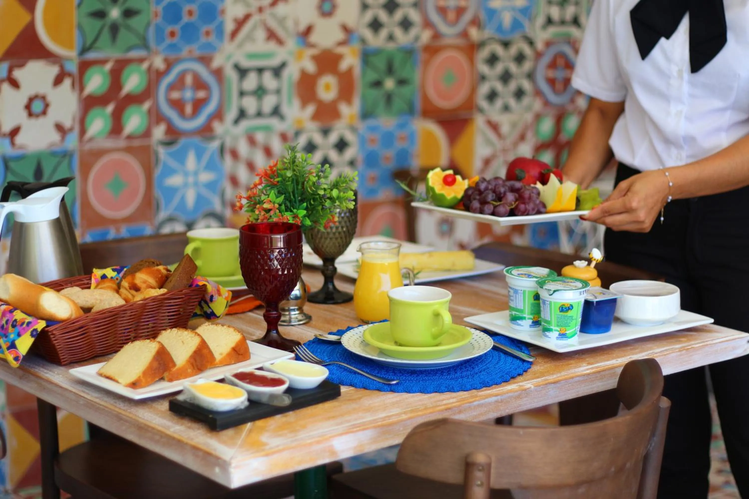 Breakfast in Pousada Estação Bananeiras