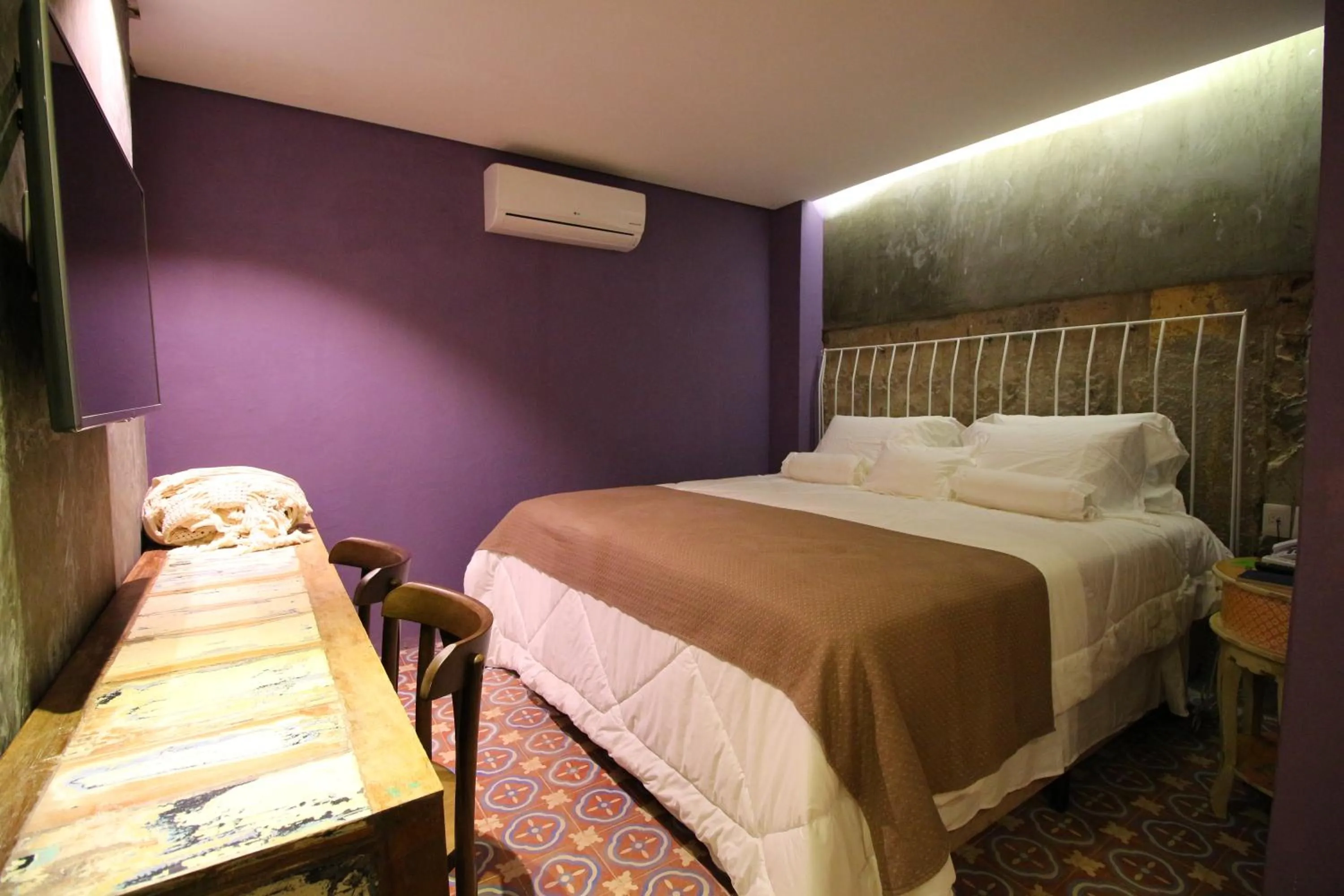 Bed in Pousada Estação Bananeiras