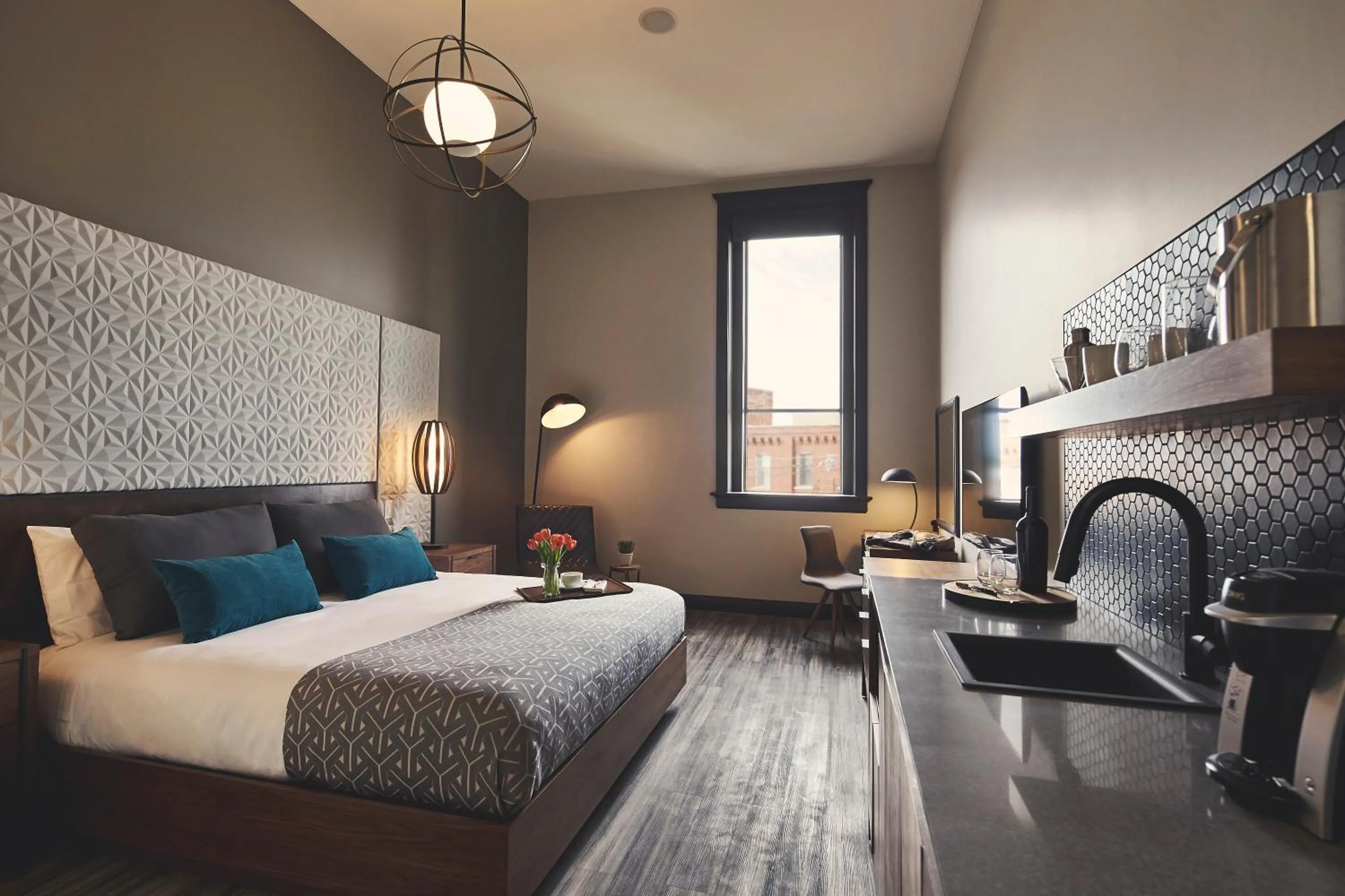 Bed in Hotel Vandivort