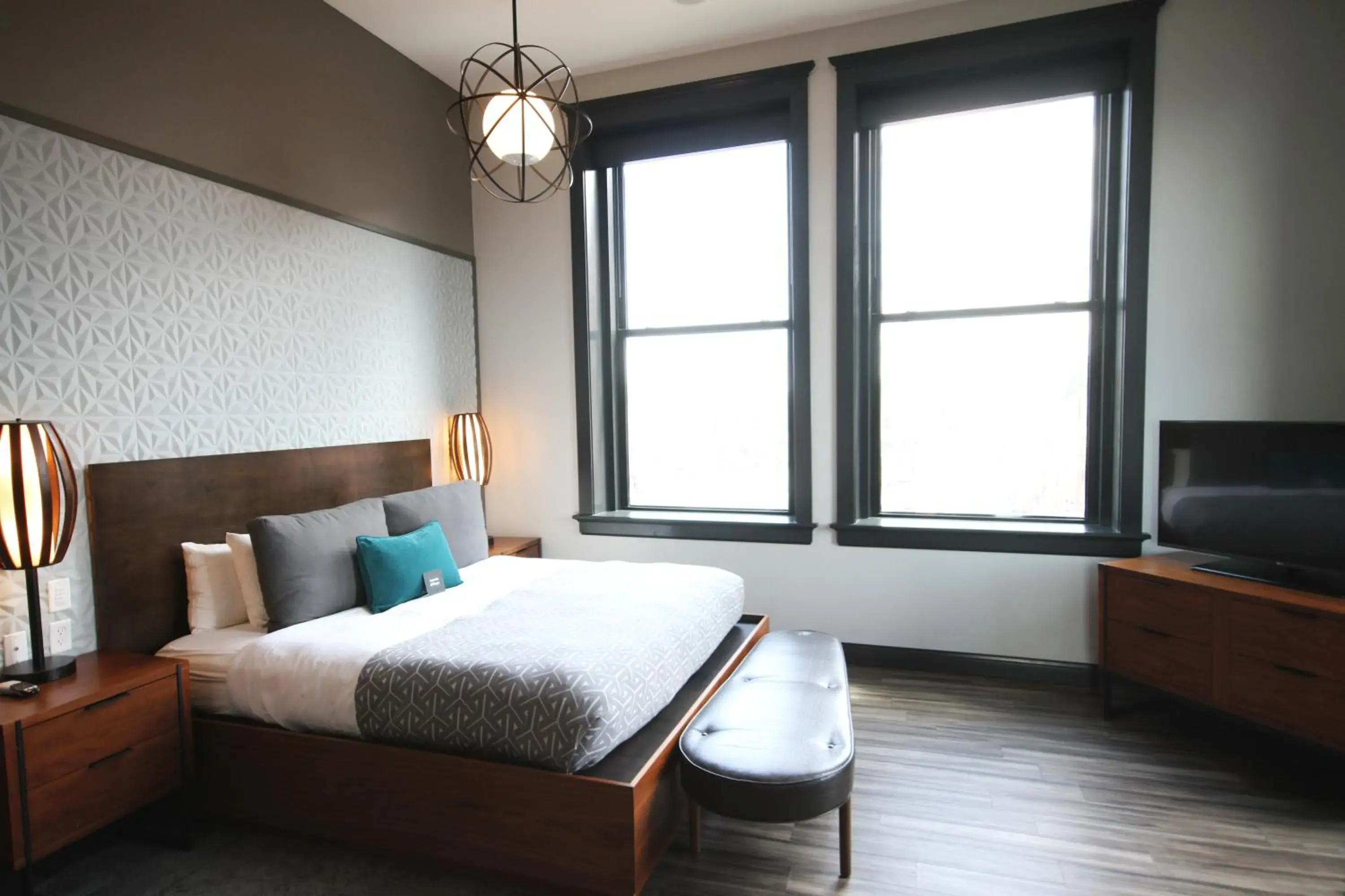 Bed in Hotel Vandivort Bed in Hotel Vandivort