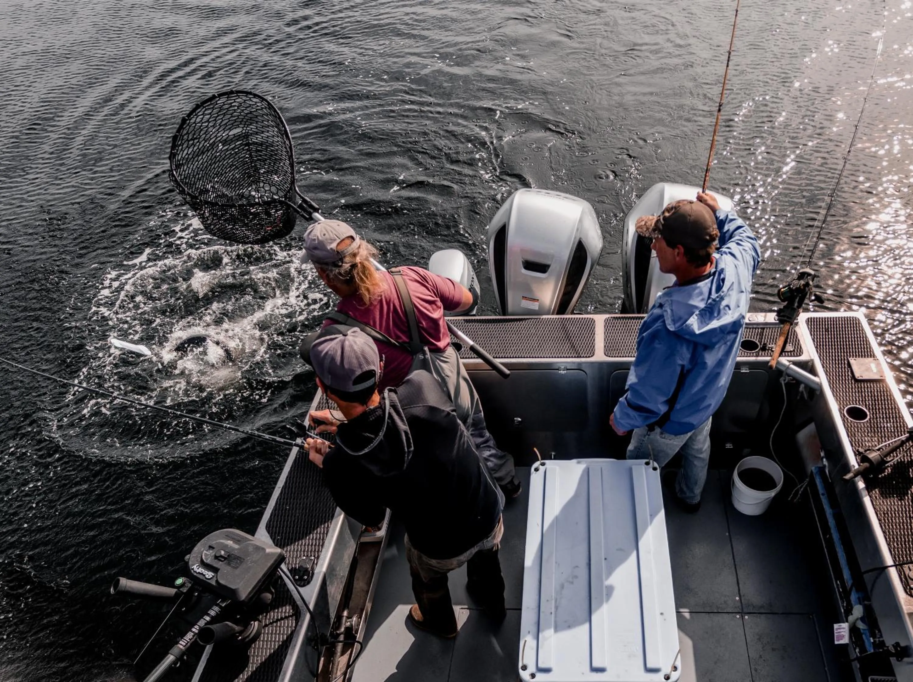 People in Salmon Falls Resort