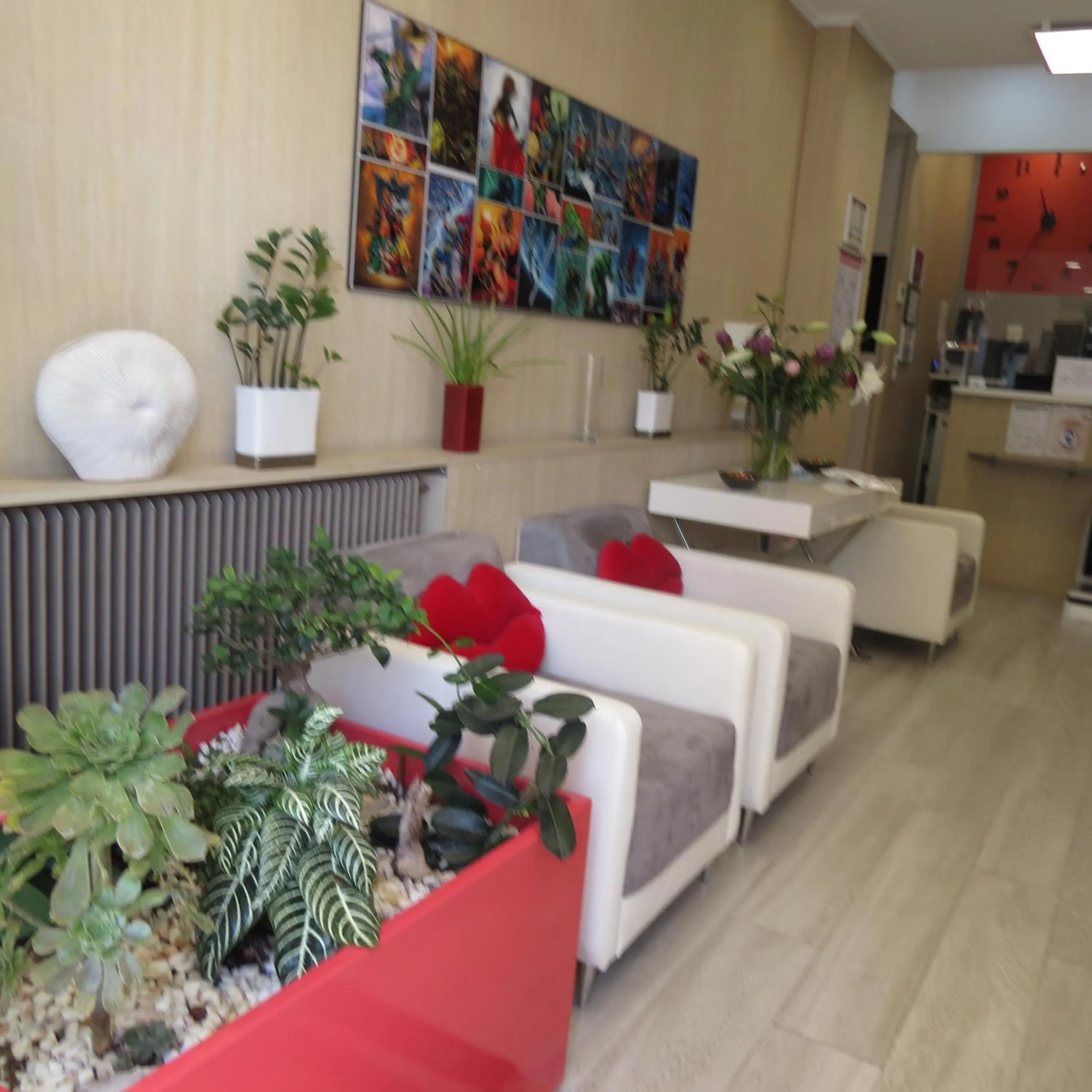 Lobby or reception in Hotel Amiraute