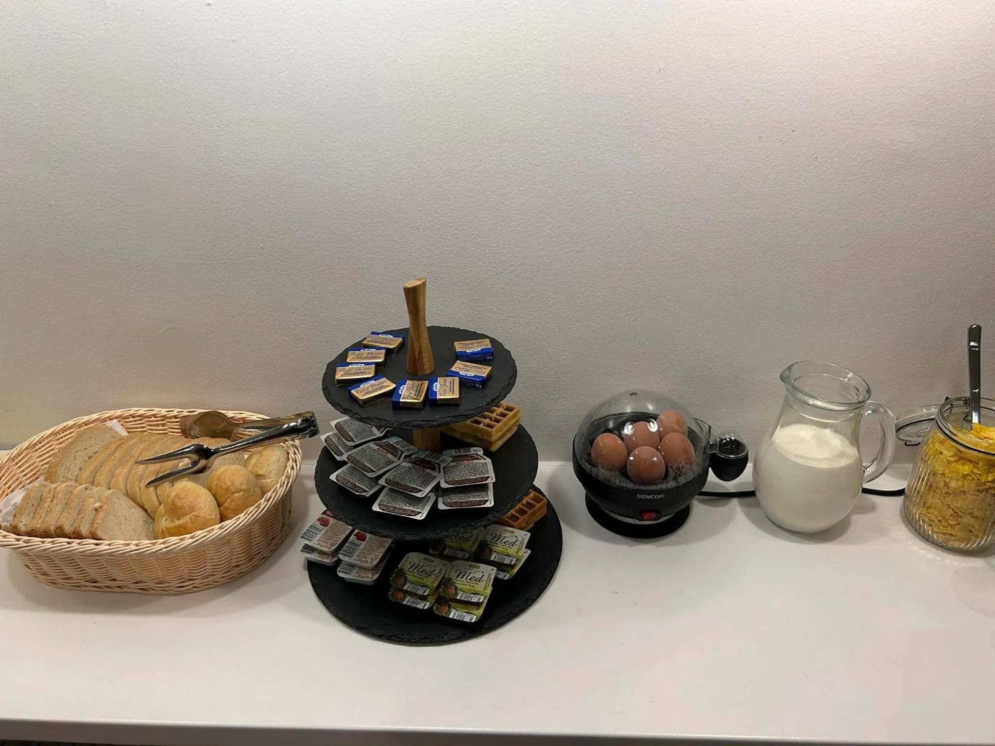 Continental breakfast in B&B Cool Centre Zagreb