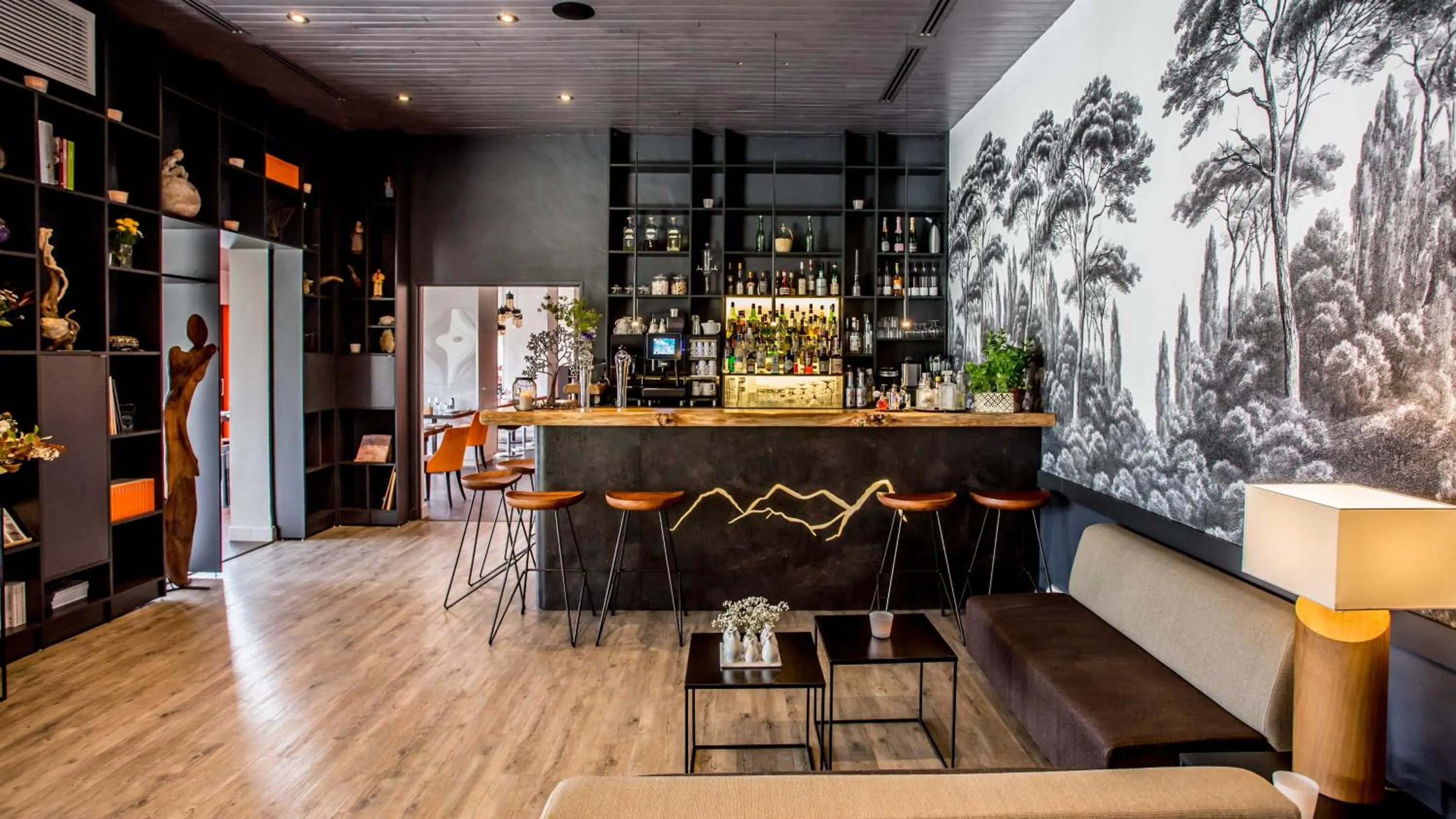 Lounge or bar in Hotel & Spa des Gorges du Verdon