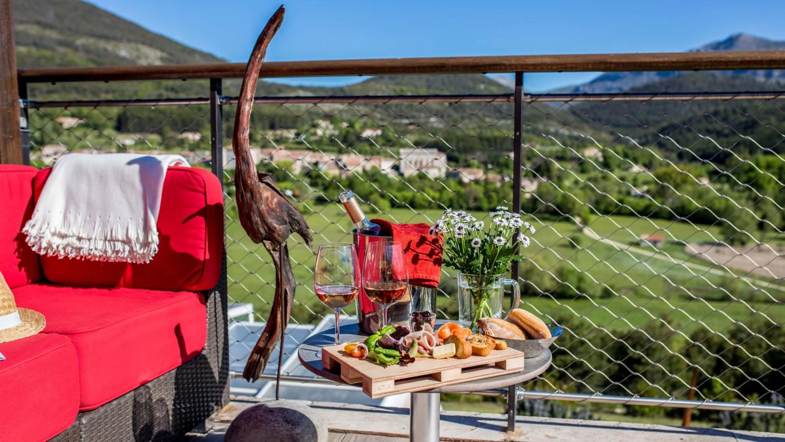 Balcony/Terrace in Hotel & Spa des Gorges du Verdon