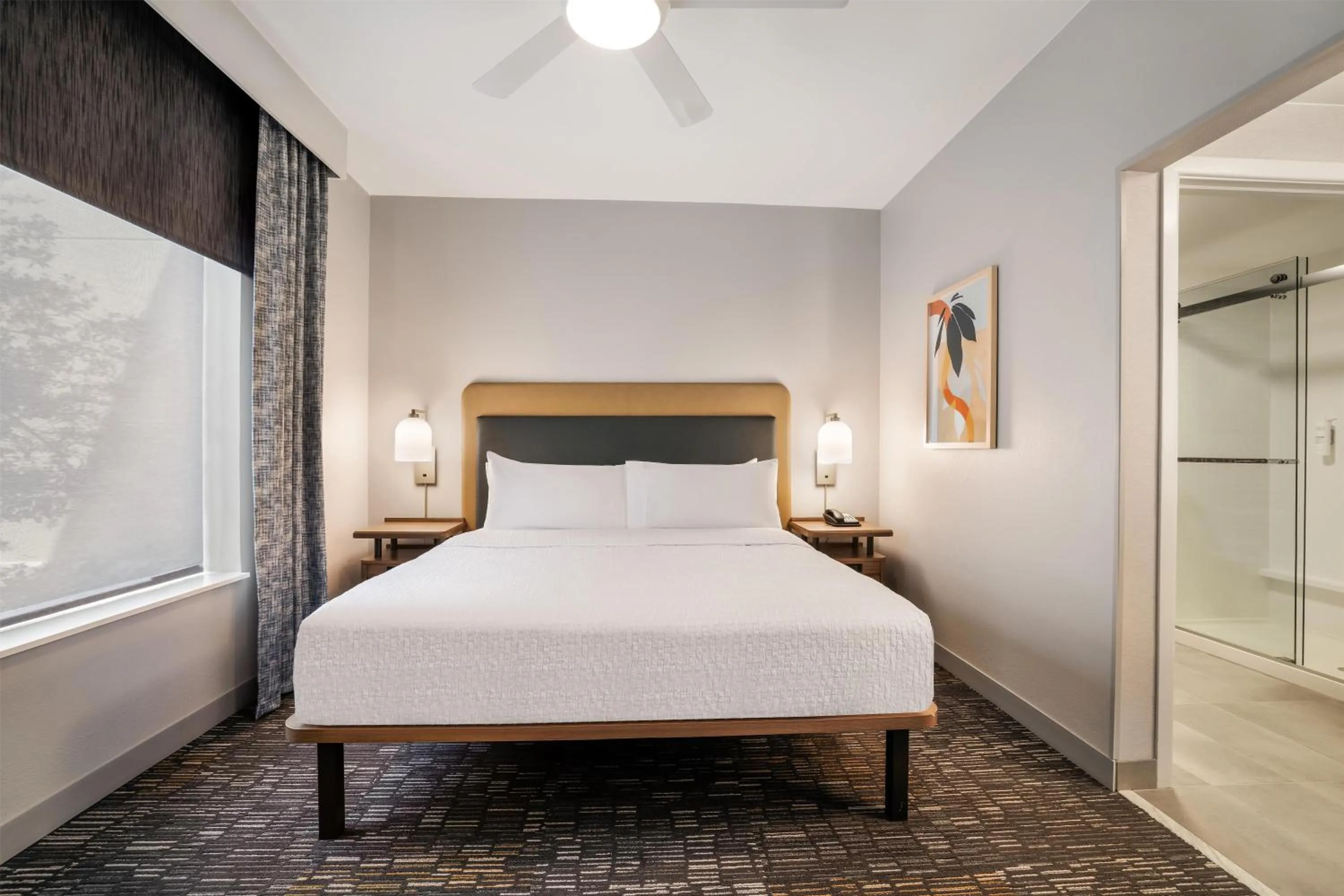 Bed in Homewood Suites Dallas-Frisco