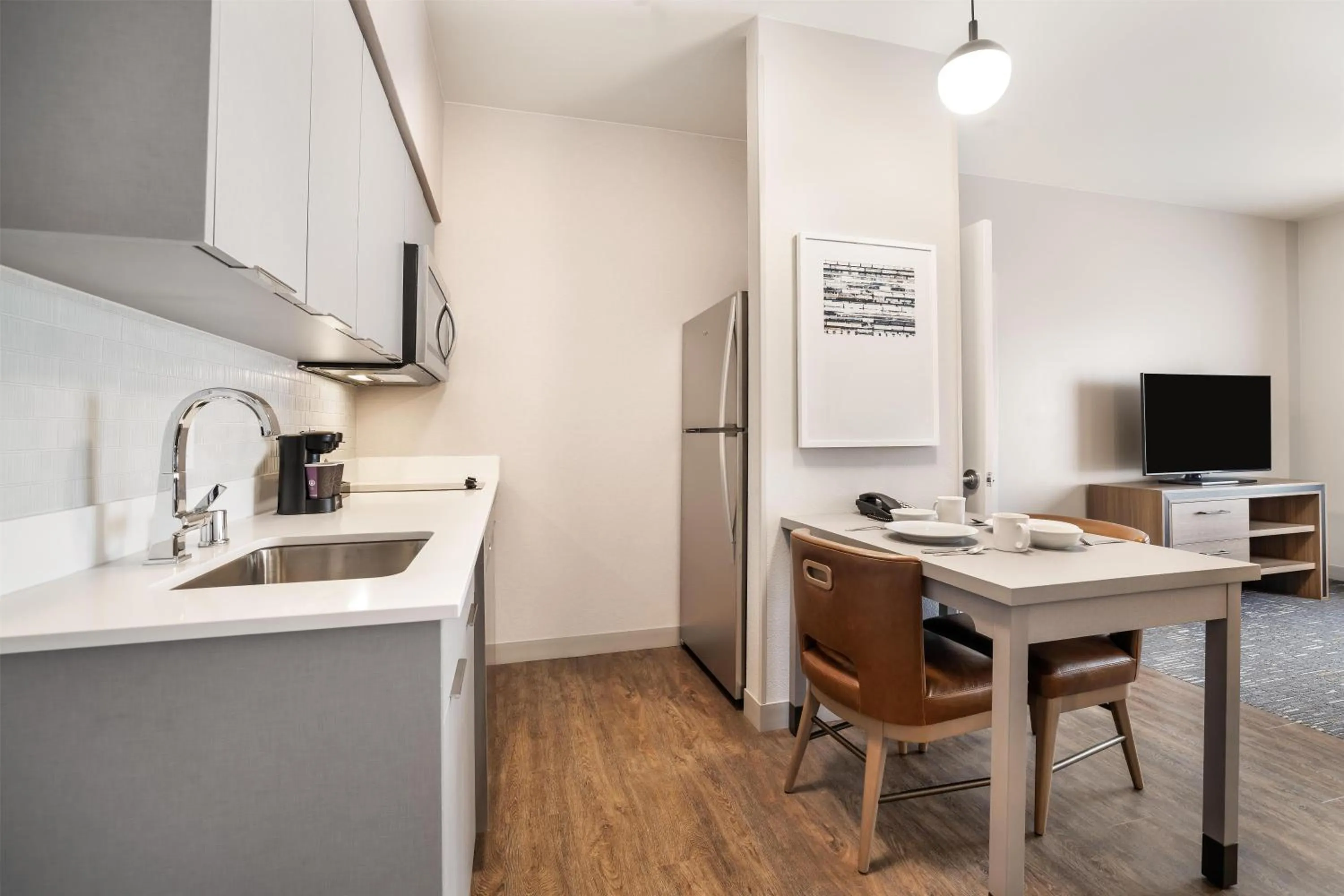 Kitchen or kitchenette in Homewood Suites Dallas-Frisco