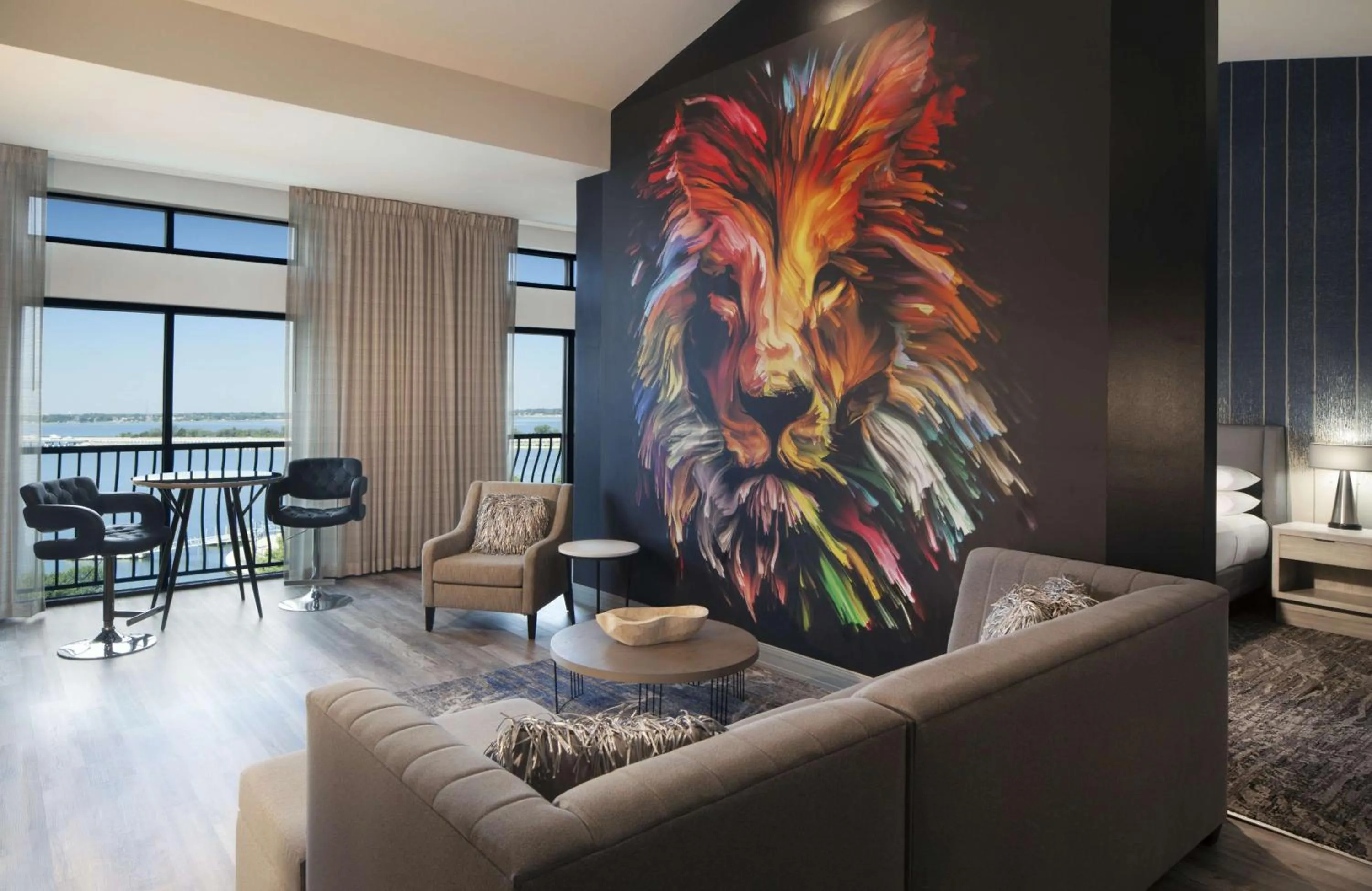 Living room in Hilton Dallas/Rockwall Lakefront Hotel