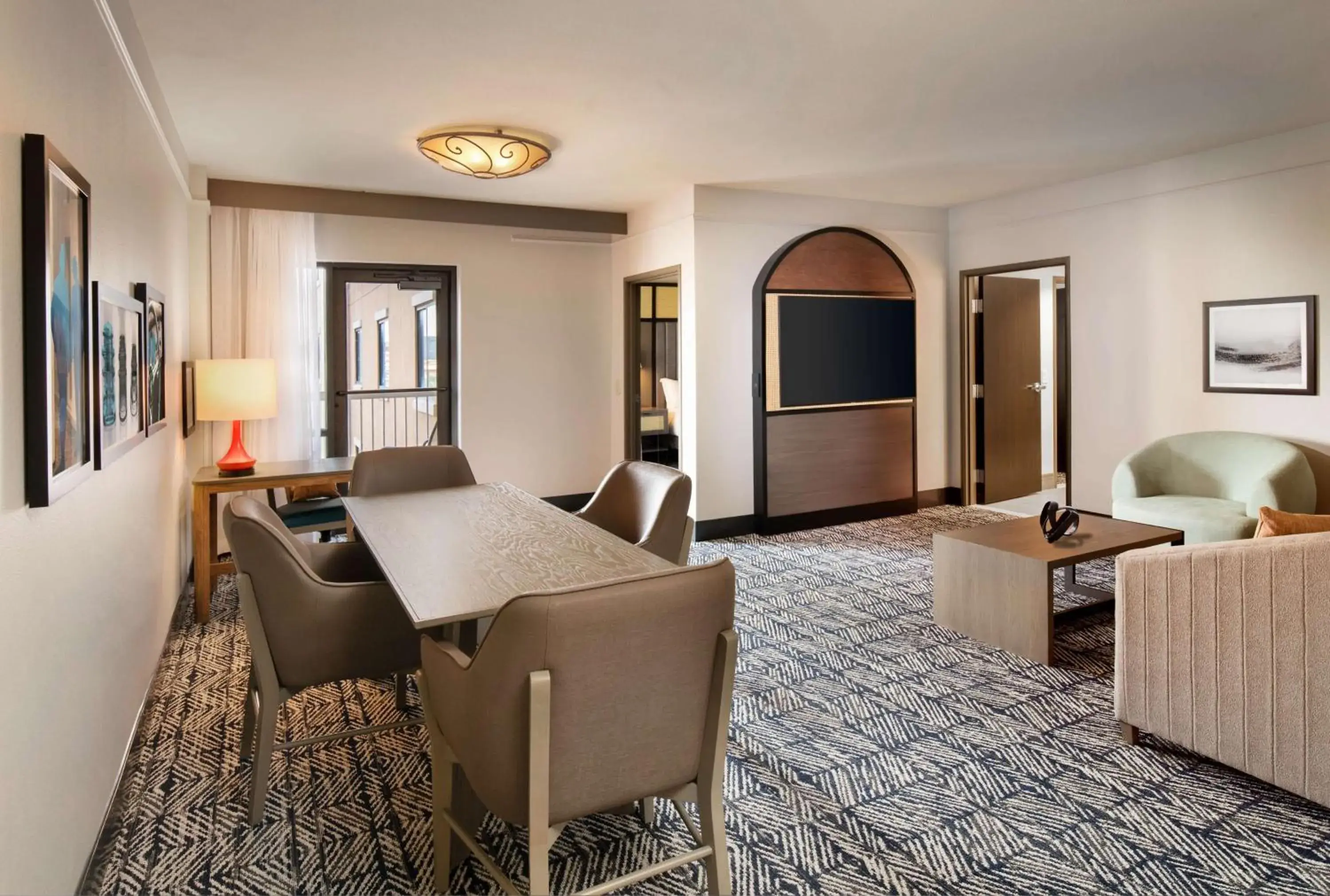 Living room in Hilton Dallas Southlake Town Square Living room in Hilton Dallas Southlake Town Square