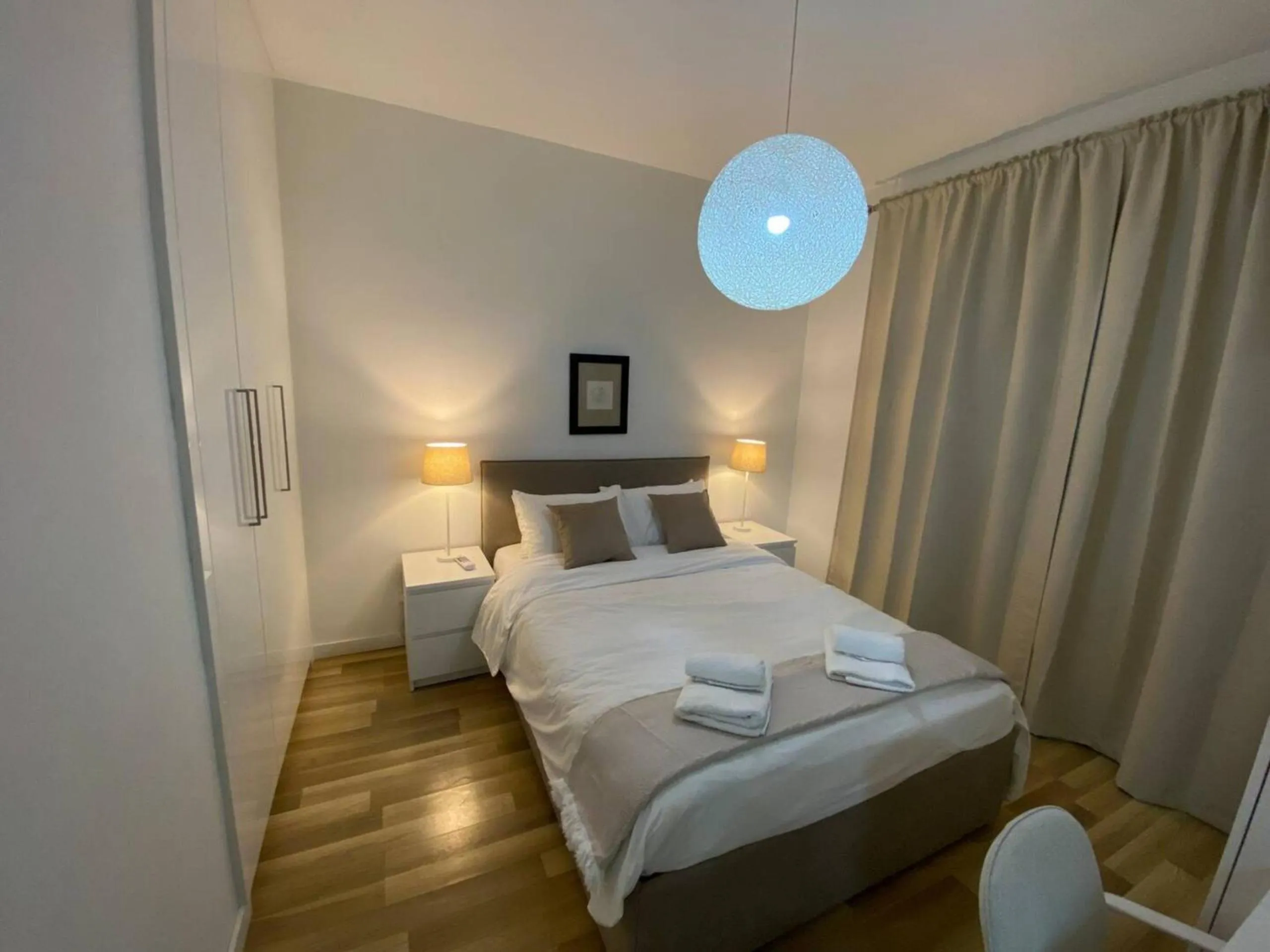 Bedroom, Bed in SeaBreeze City Center Flats by TrulyCyprus