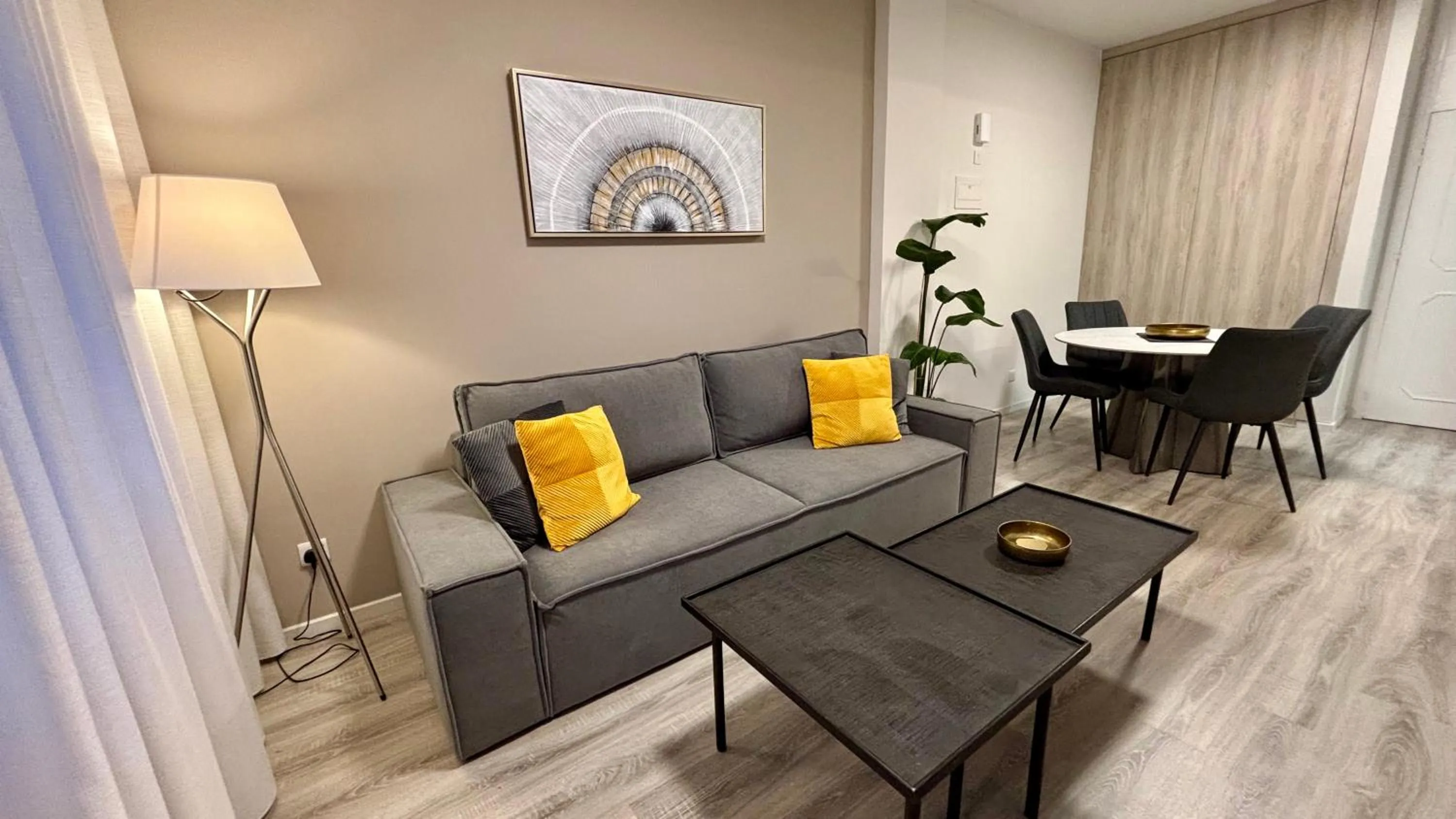 Living room in SeaBreeze City Center Flats by TrulyCyprus