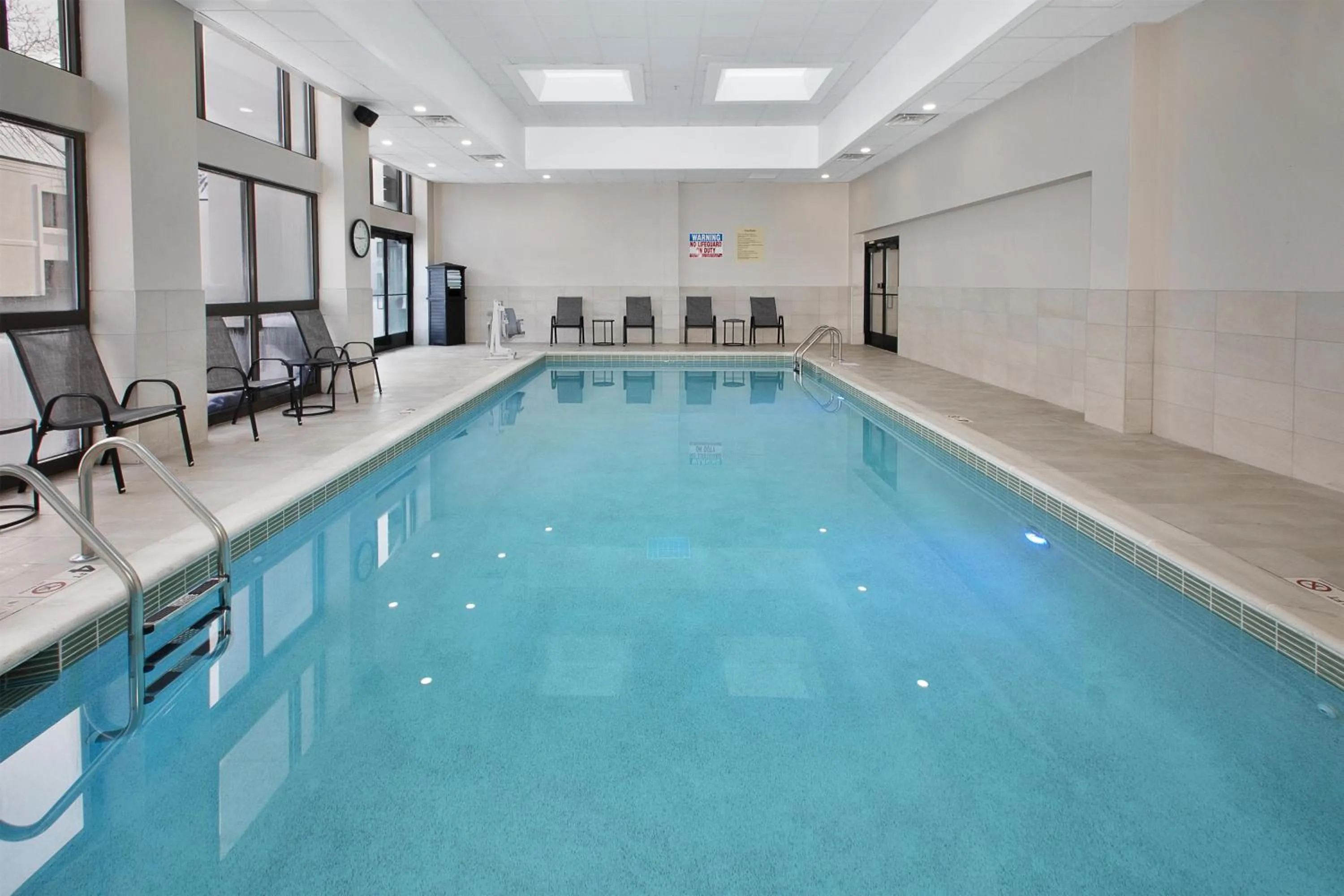 Pool view in DoubleTree by Hilton Hotel Detroit Novi