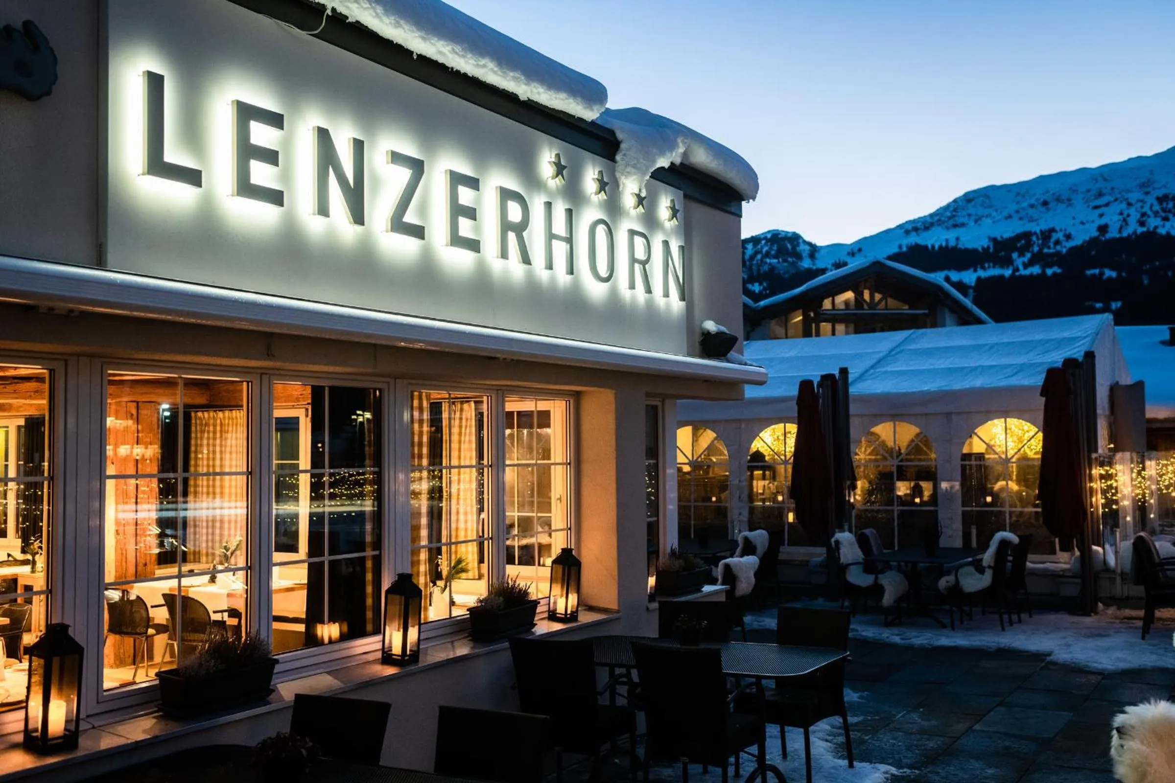 Property building in Hotel Lenzerhorn - Alpine Stay, Spa & Savour