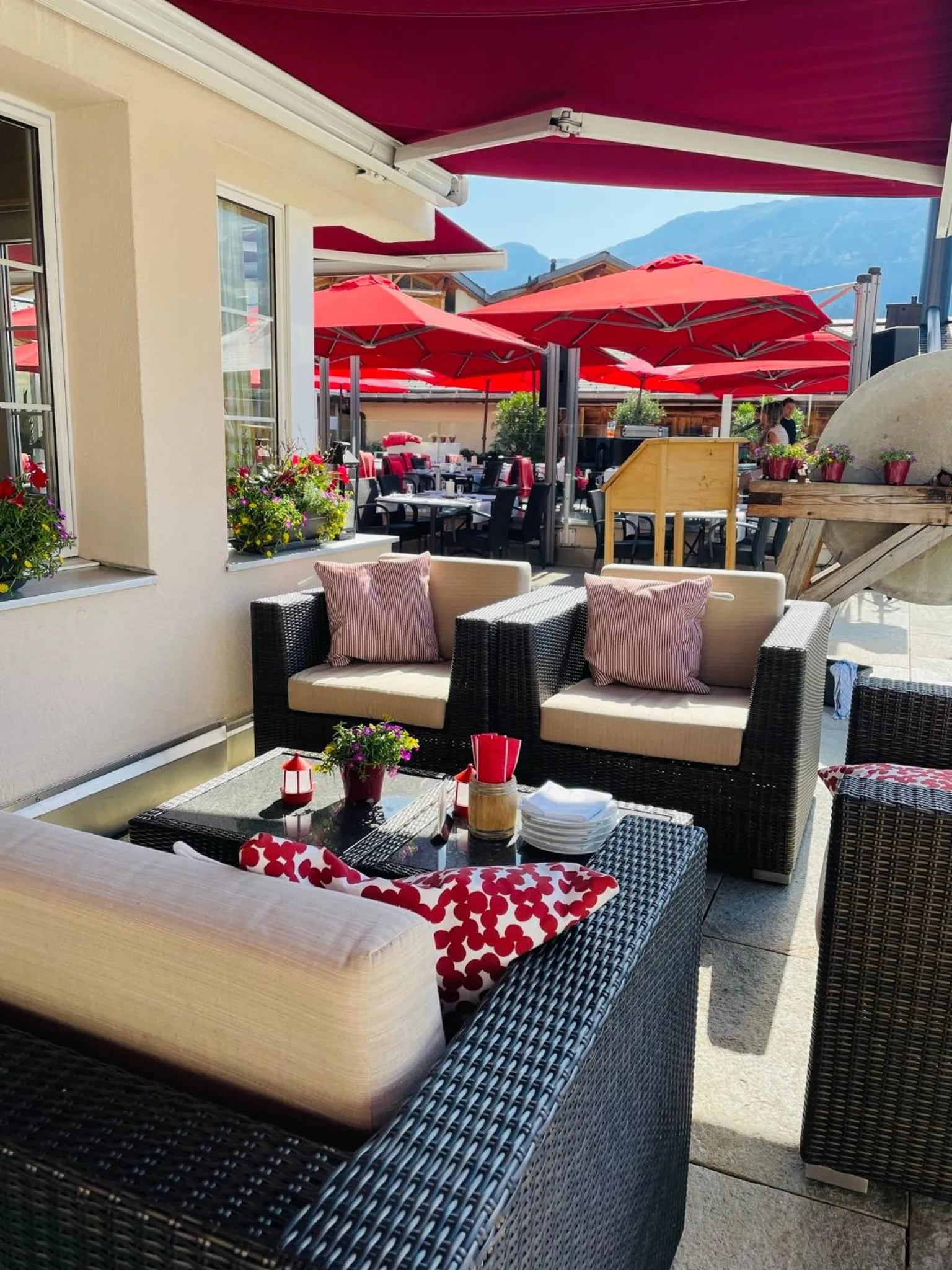 Balcony/Terrace in Hotel Lenzerhorn - Alpine Stay, Spa & Savour