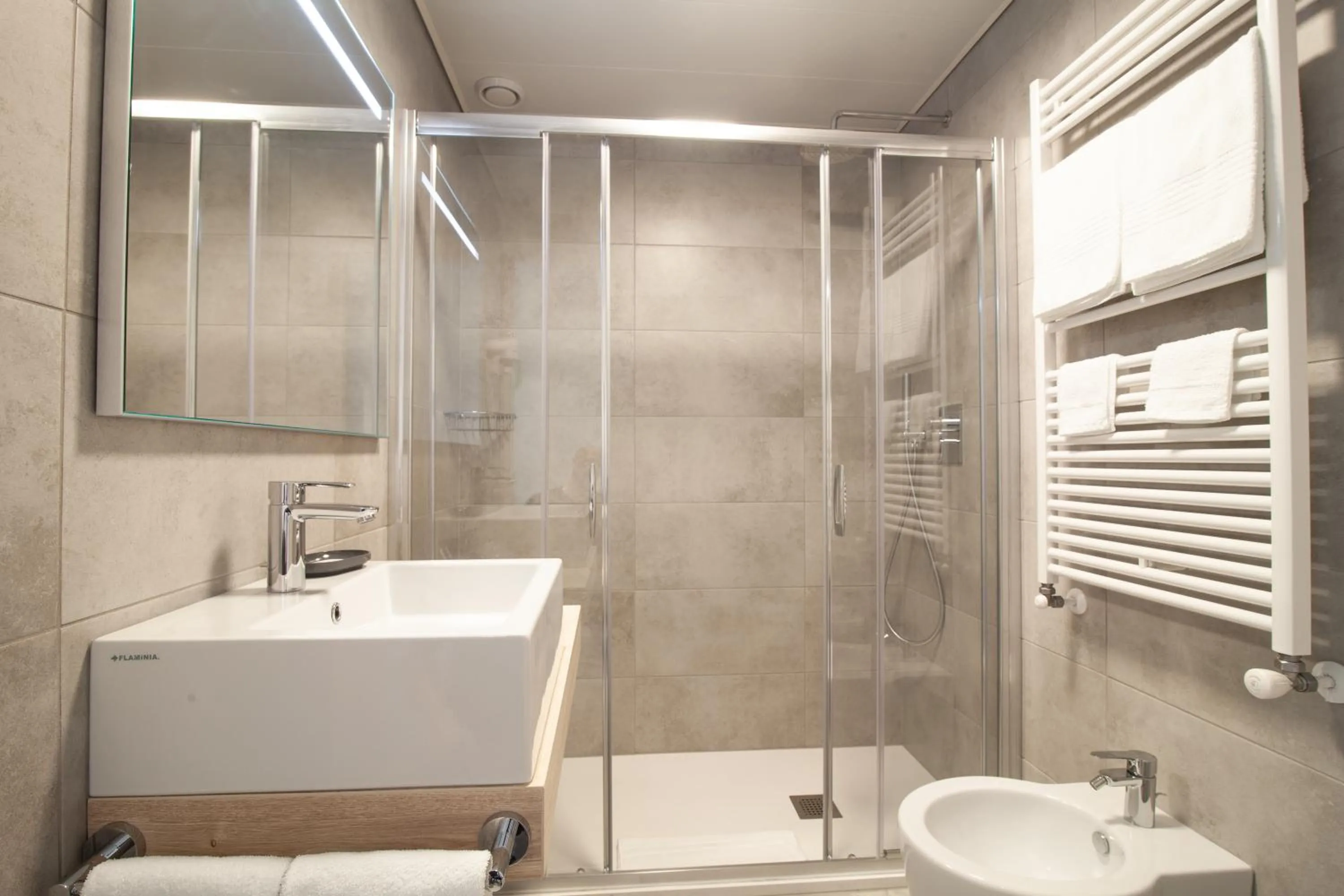 Bathroom in Hotel Albergo Milano