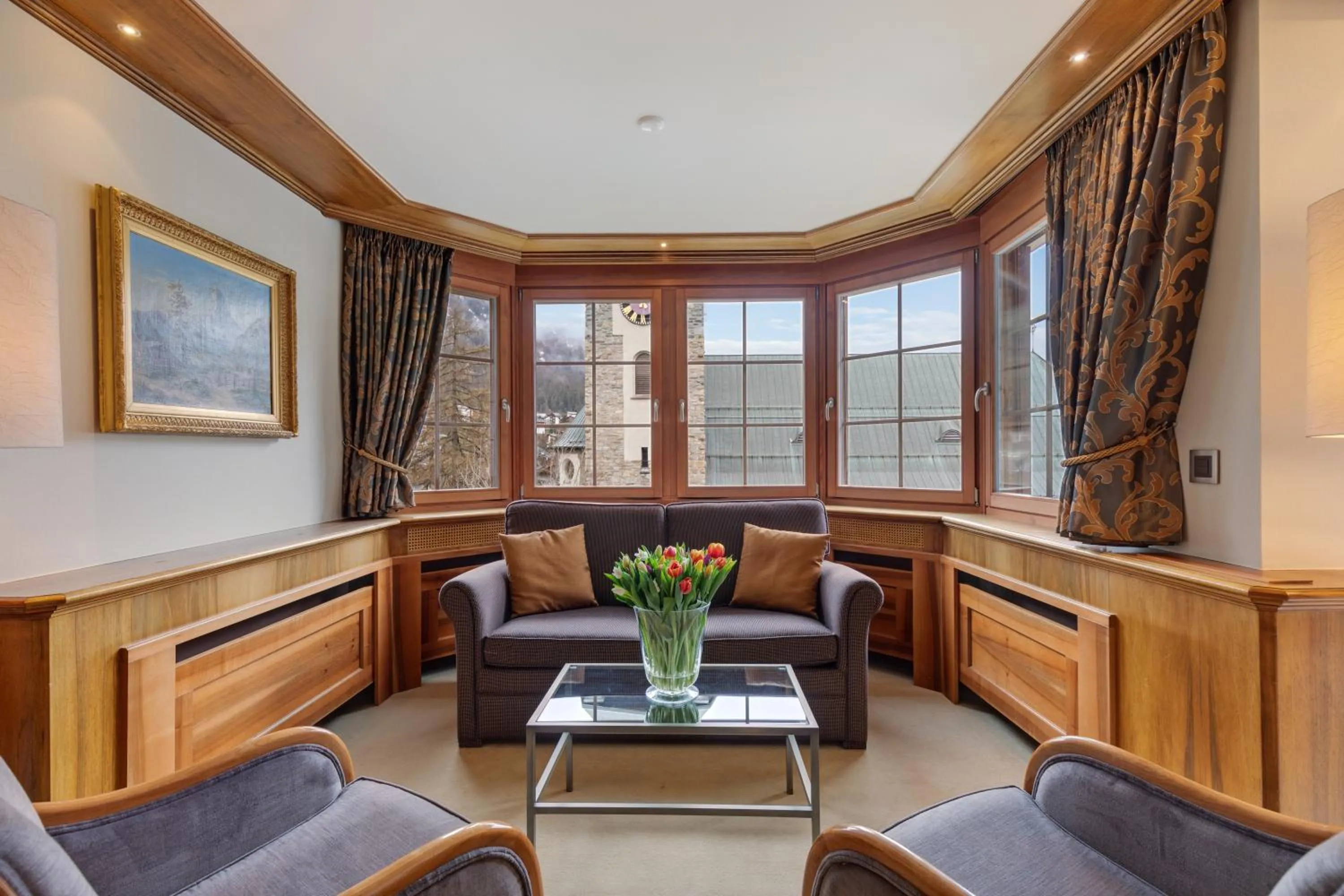 Living room in Grand Hotel Zermatterhof