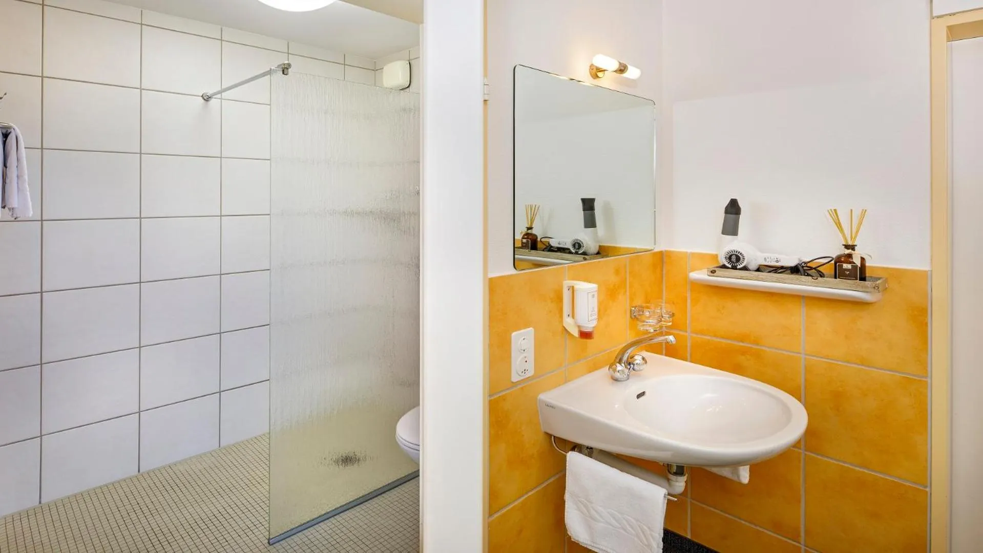 Shower in Hotel Boldern