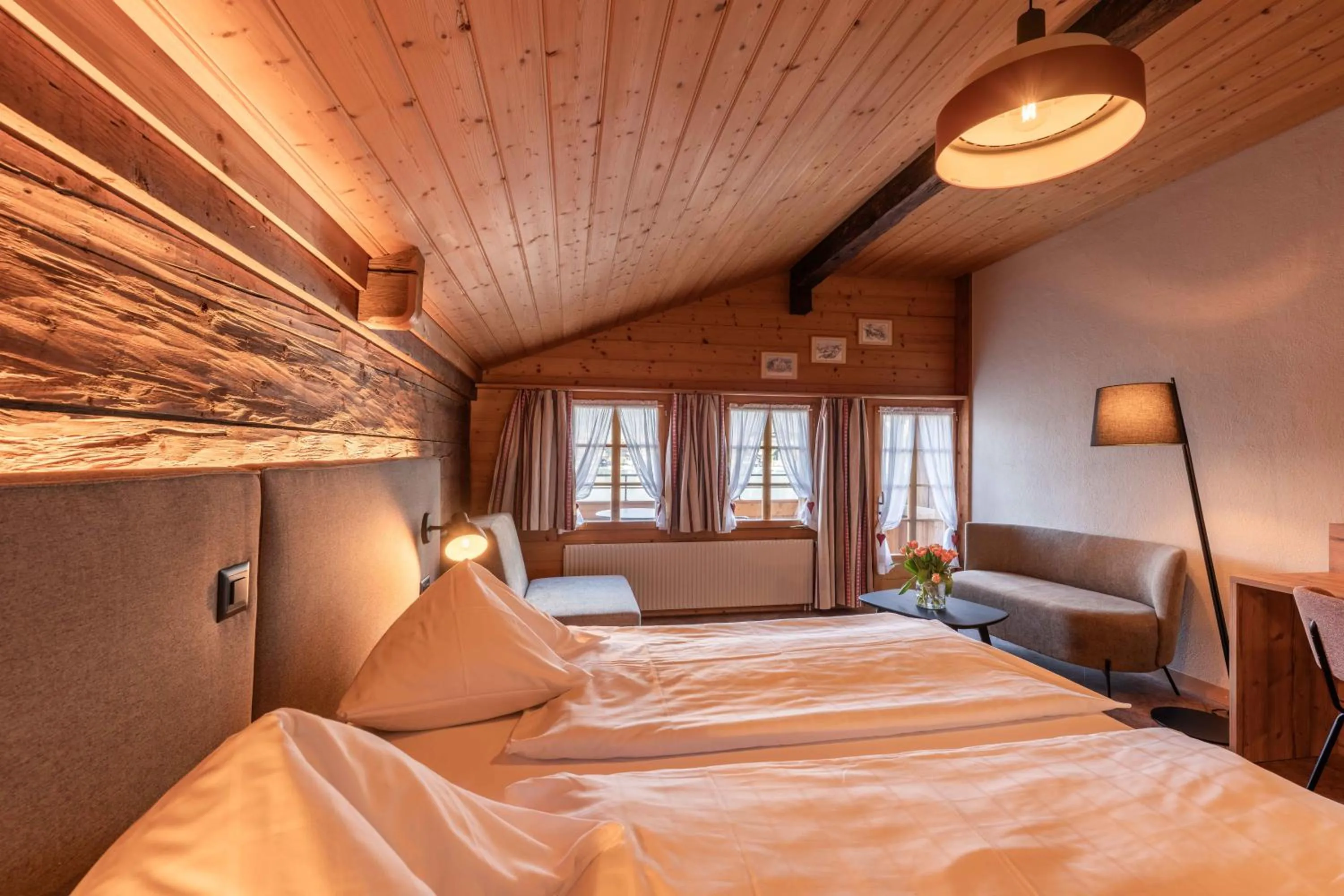 Bed in Hotel Châlet Du Lac