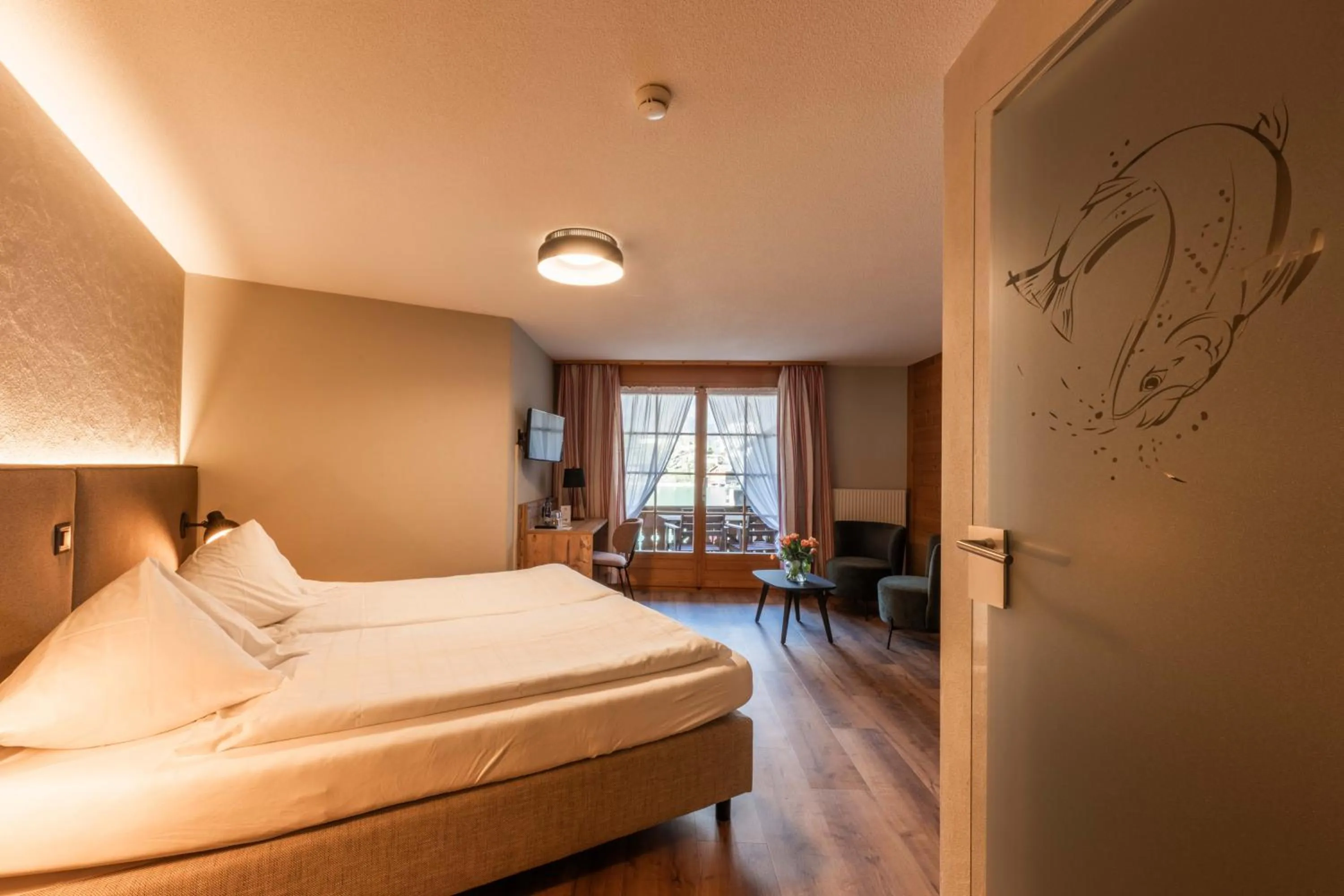 Bed in Hotel Châlet Du Lac