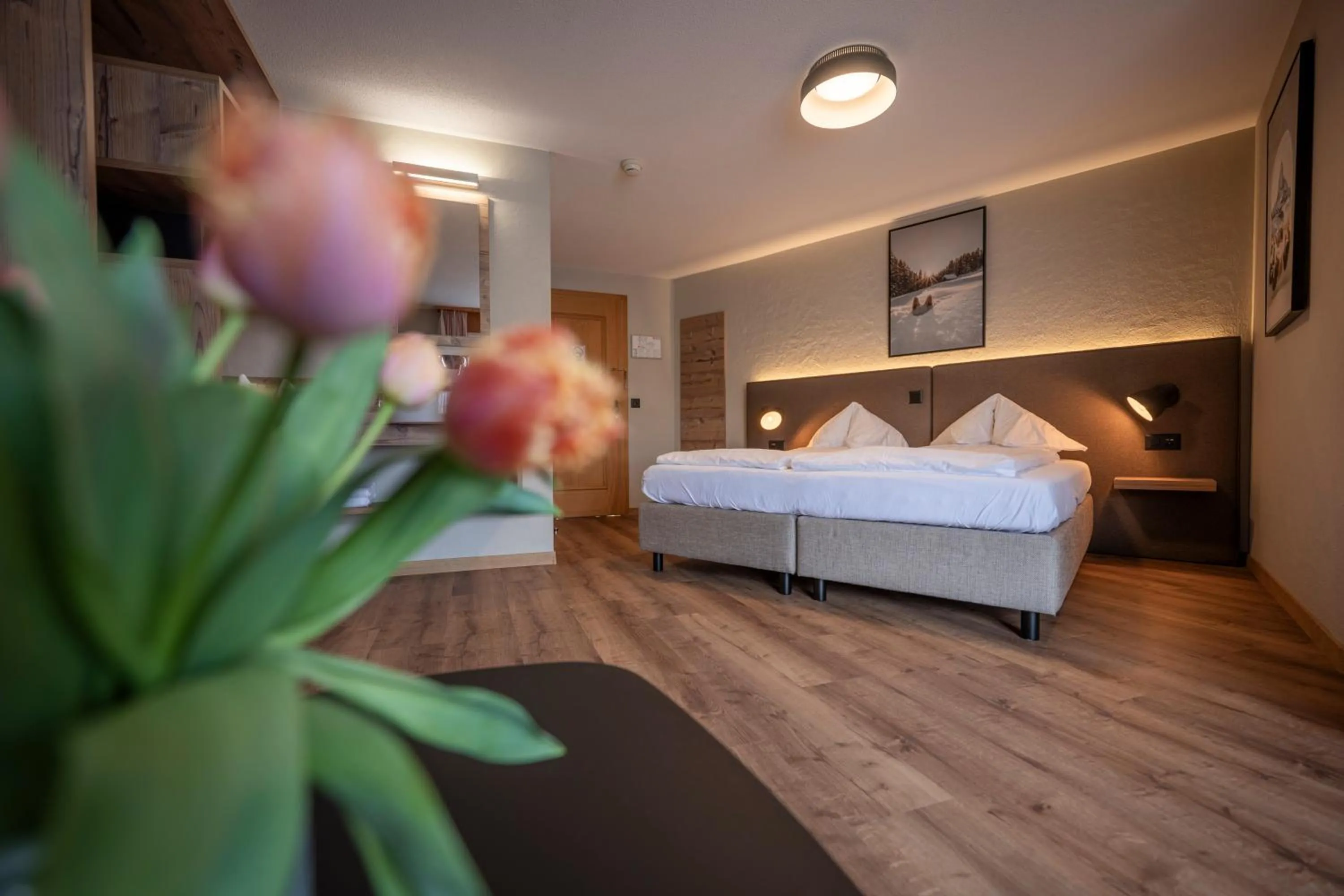 Bed in Hotel Châlet Du Lac