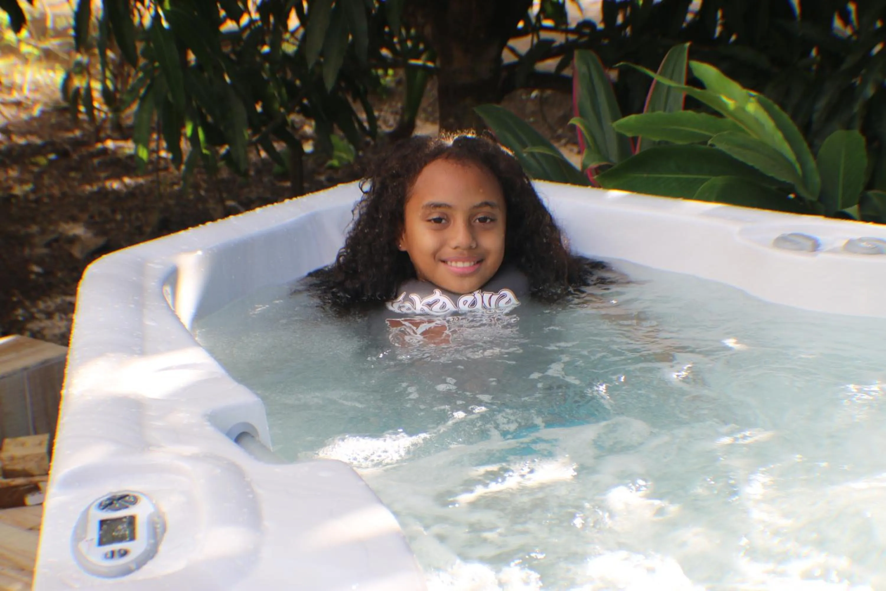 Garden view in Kia Orana Villas and Spa