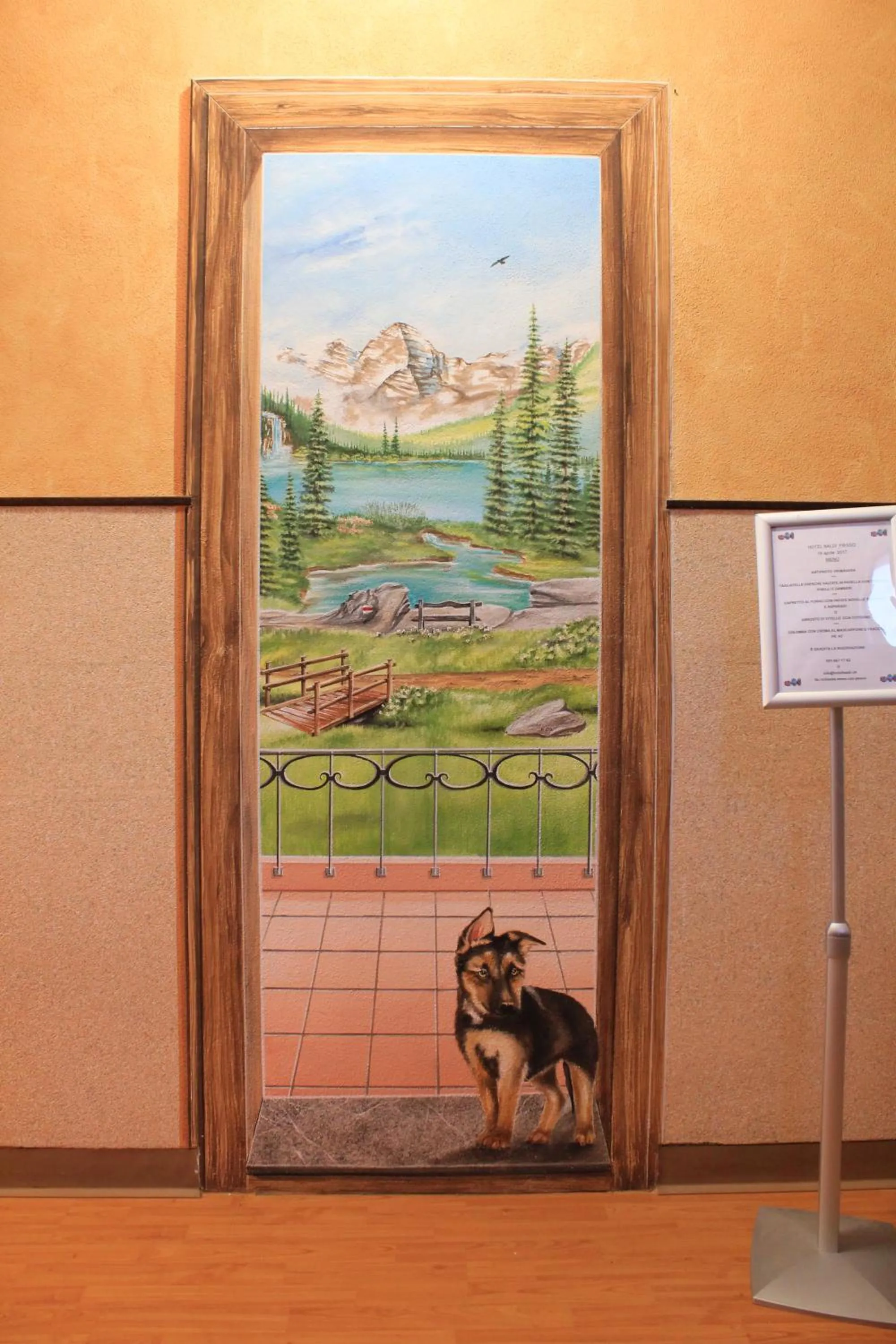 Decorative detail in Hotel Ristorante Baldi