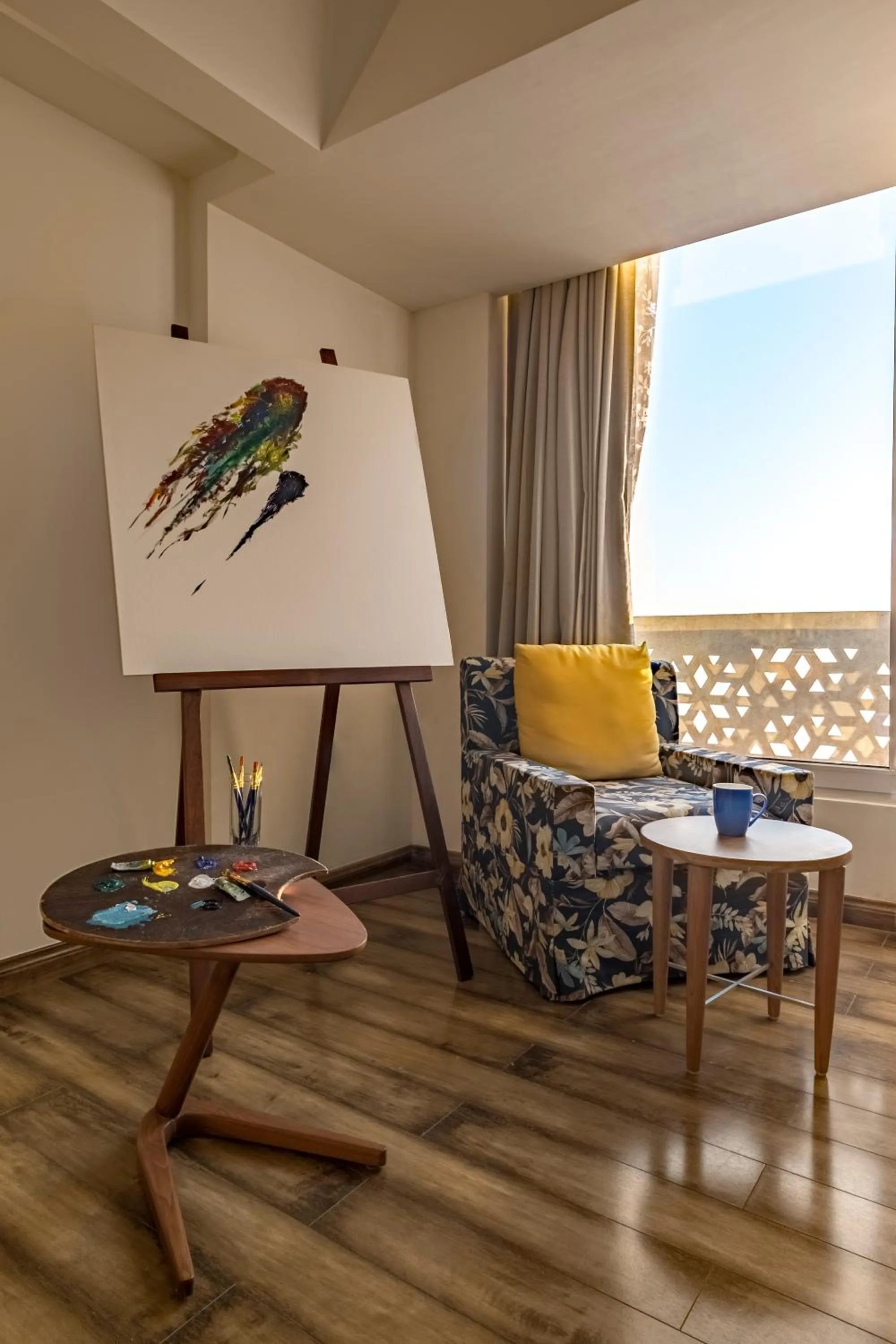 Living room in Mosaic Original, Mussoorie