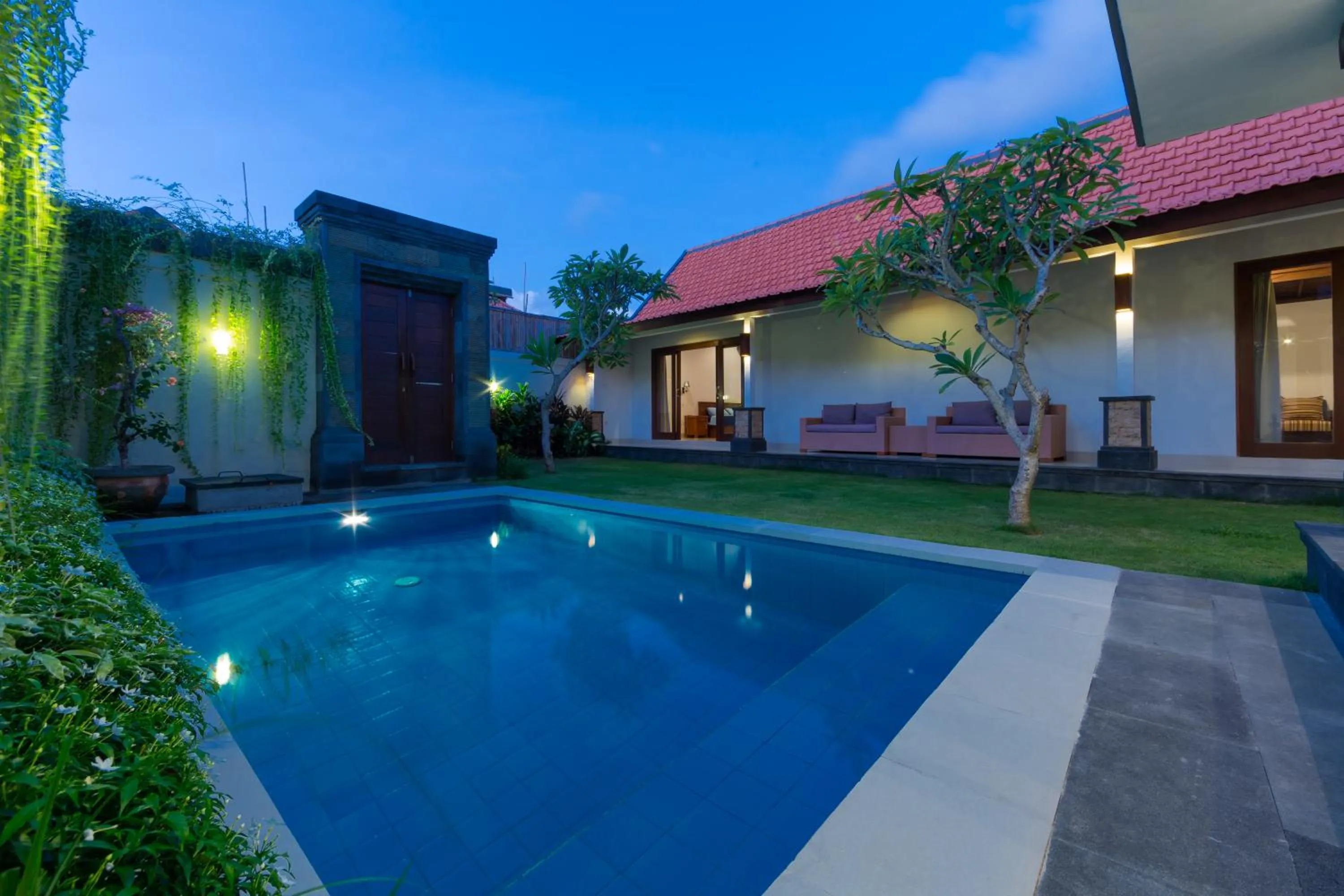 Pool view in Paisa Villa Seminyak