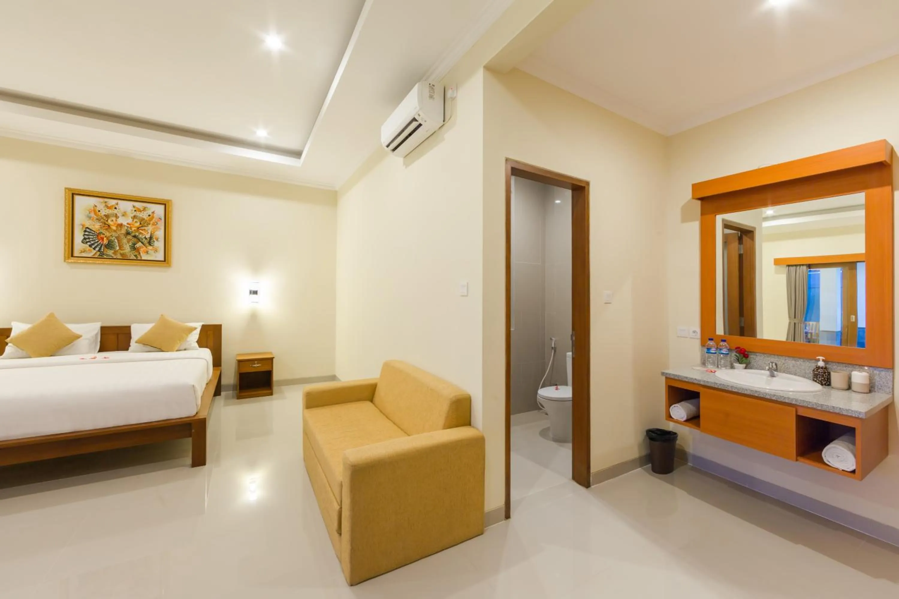 Bathroom, Bed in Paisa Villa Seminyak