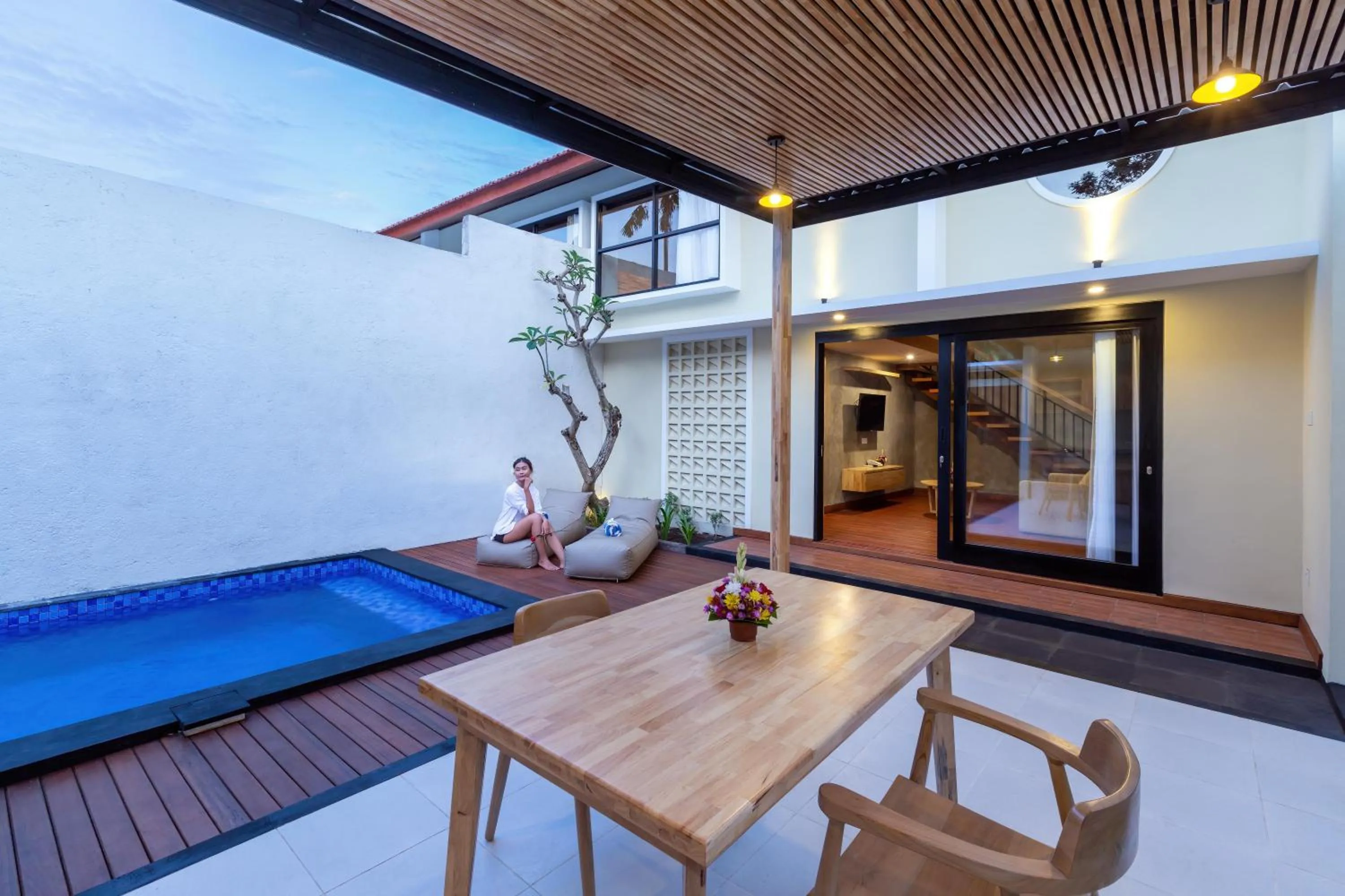 Pool view in Paisa Villa Seminyak