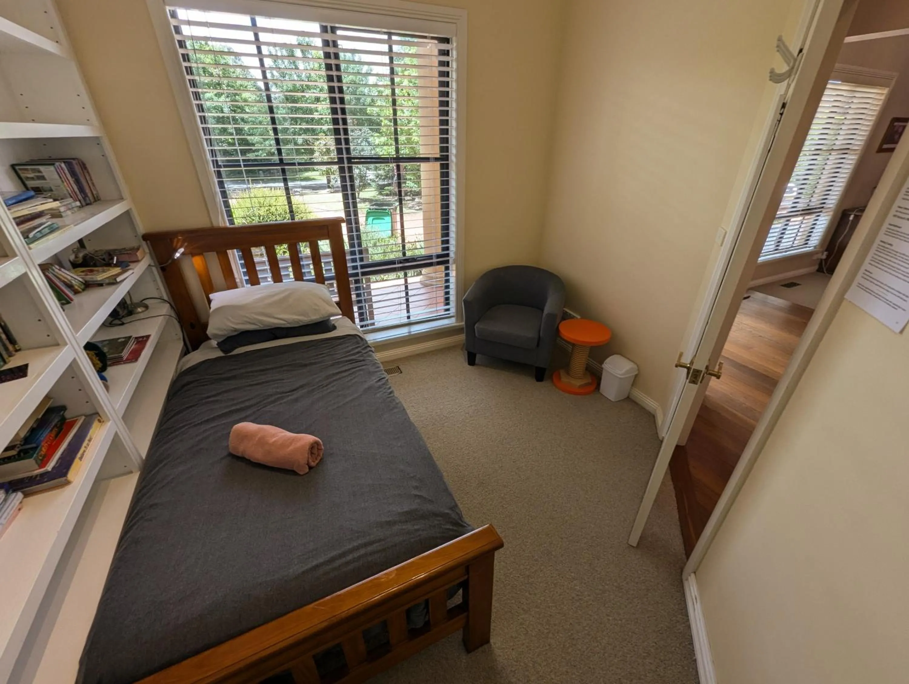 Bedroom, Bed in Stately Bowral Designer Home