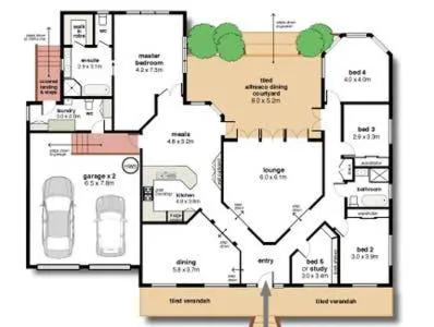 Floor plan in Stately Bowral Designer Home