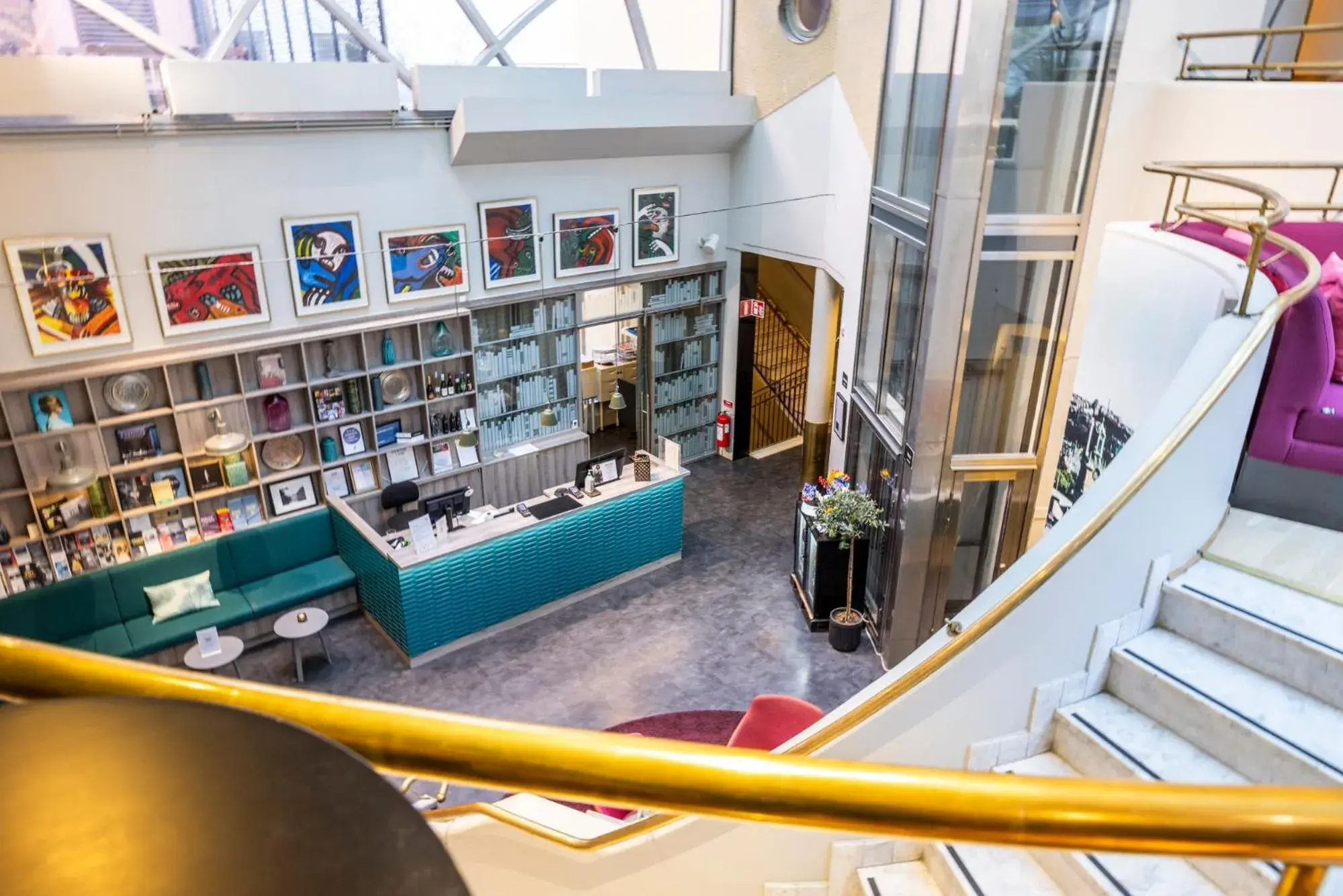 Lobby or reception in ProfilHotels Central Lobby or reception in ProfilHotels Central