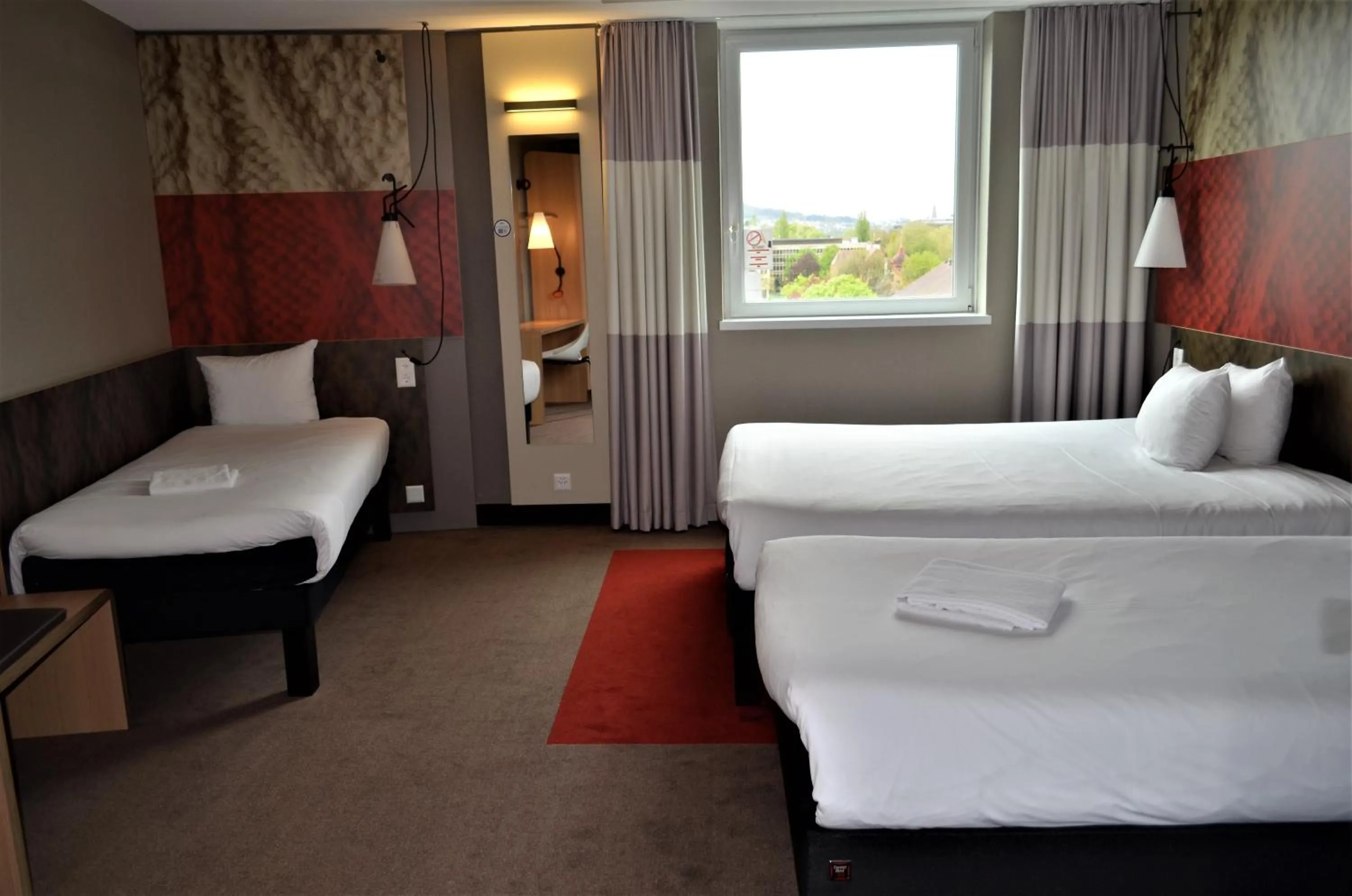 Bedroom, Bed in ibis Bern Expo