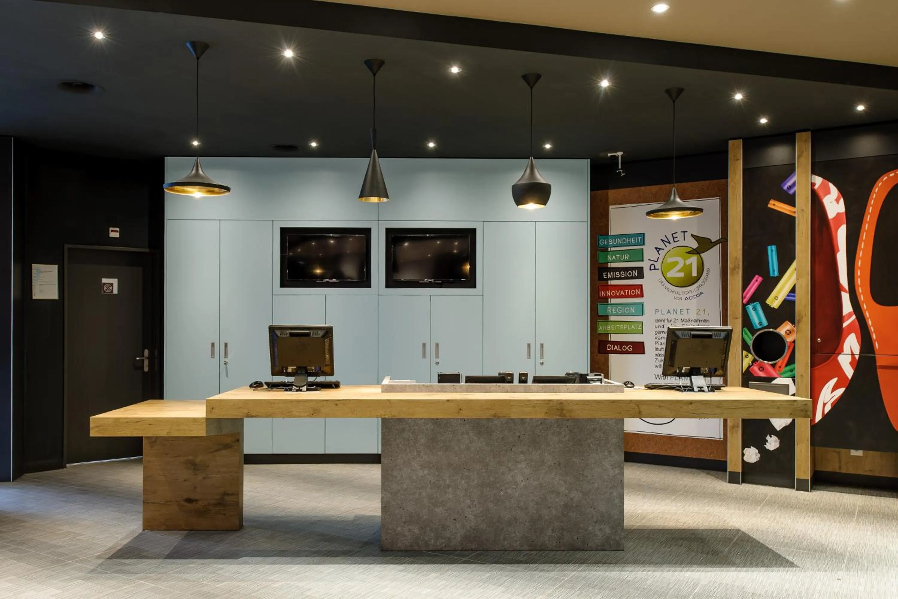 Lobby or reception in ibis Luzern Kriens