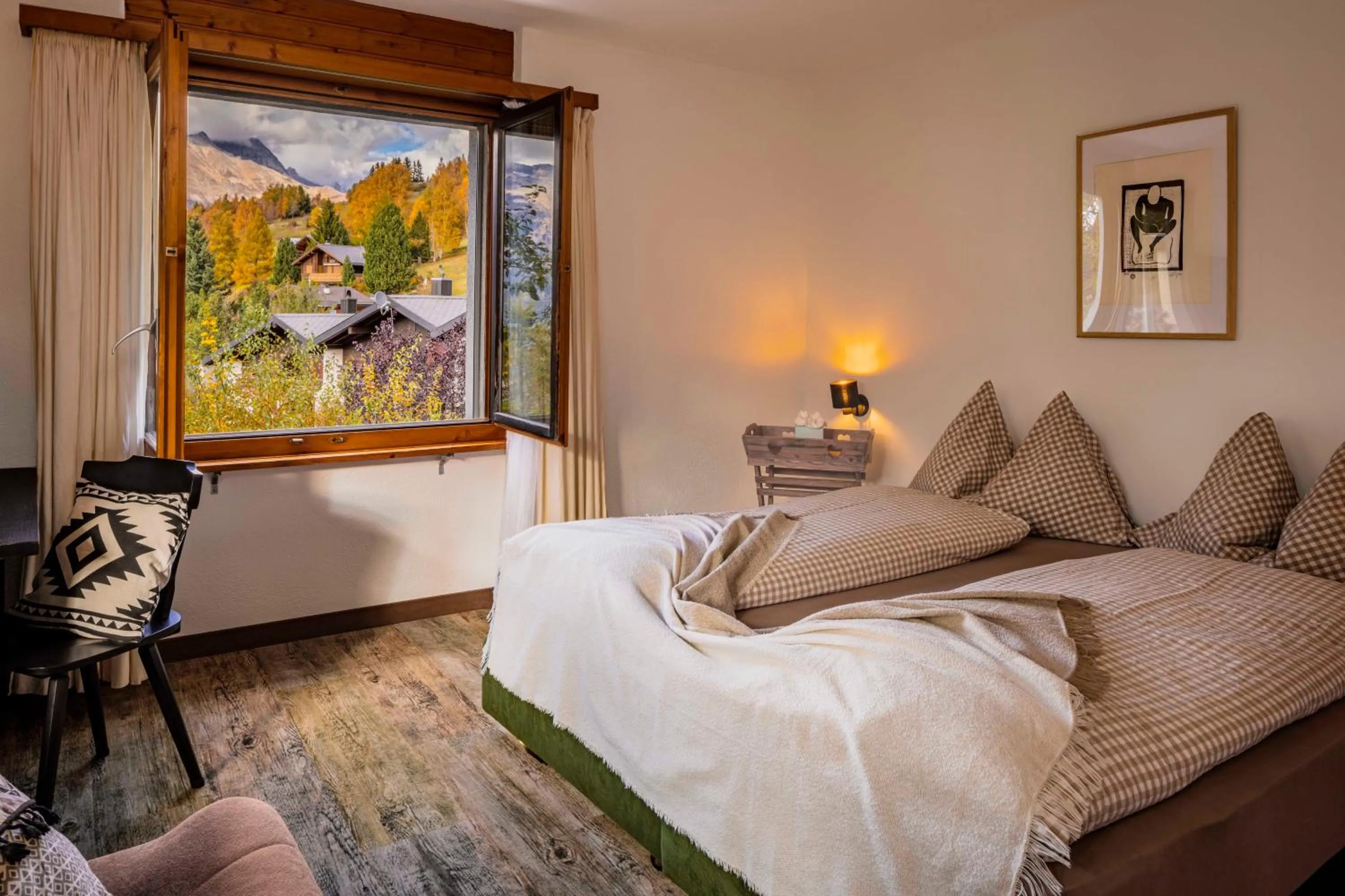 Bed in Hotel Restaurant Bürchnerhof