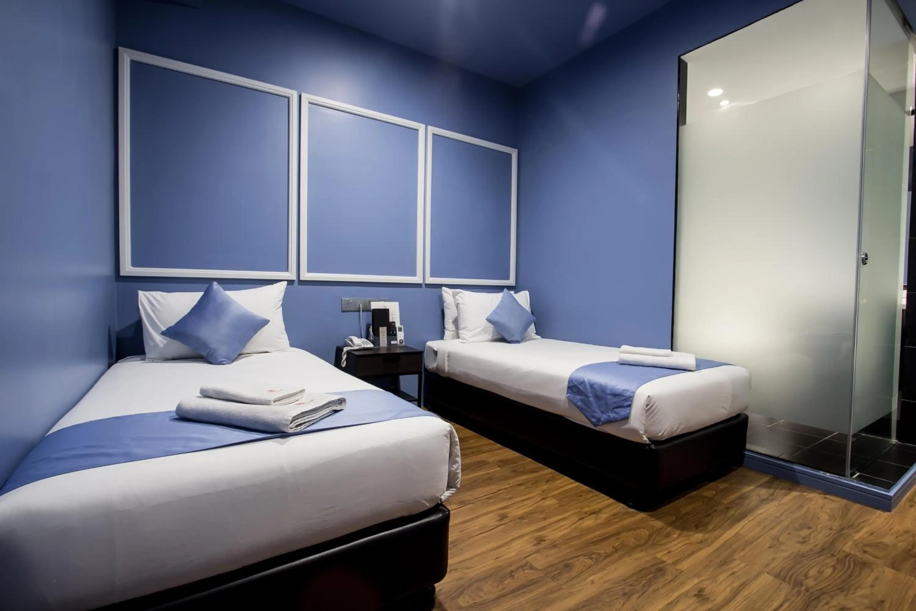 Bed in Bloommaze Boutique Hotel Puchong